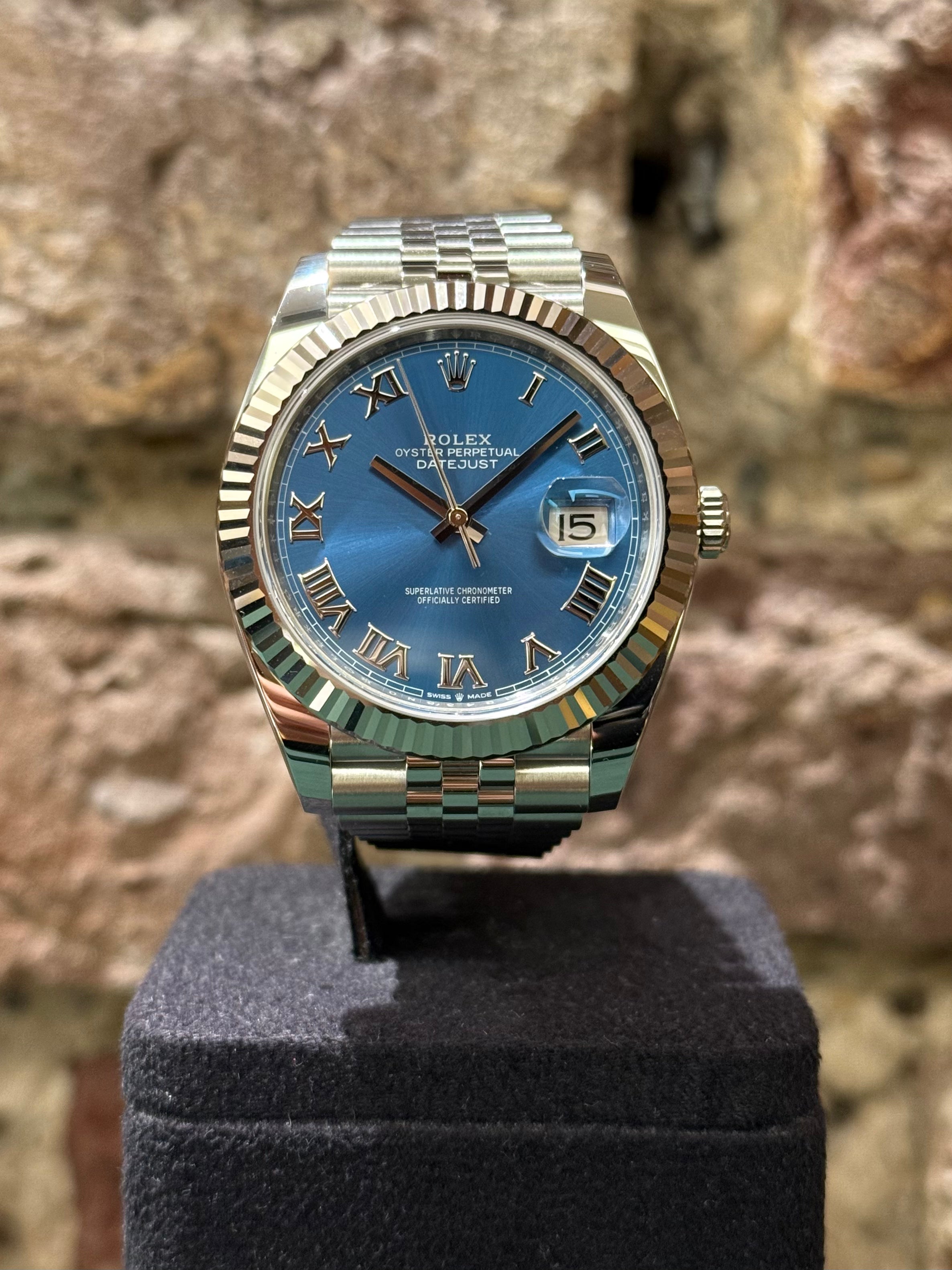 Rolex Datejust 41 - Blaues Zifferblatt Azurro, Modell 2025, Ref.126334