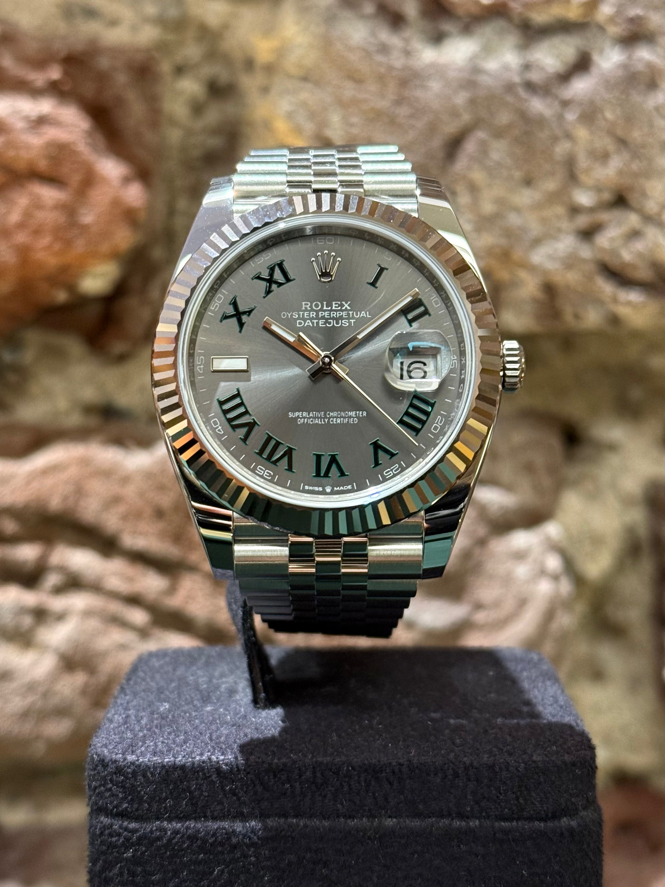 Rolex Datejust 41 – Graues Zifferblatt Wimbledon , Modell 2024, Ref. 126334