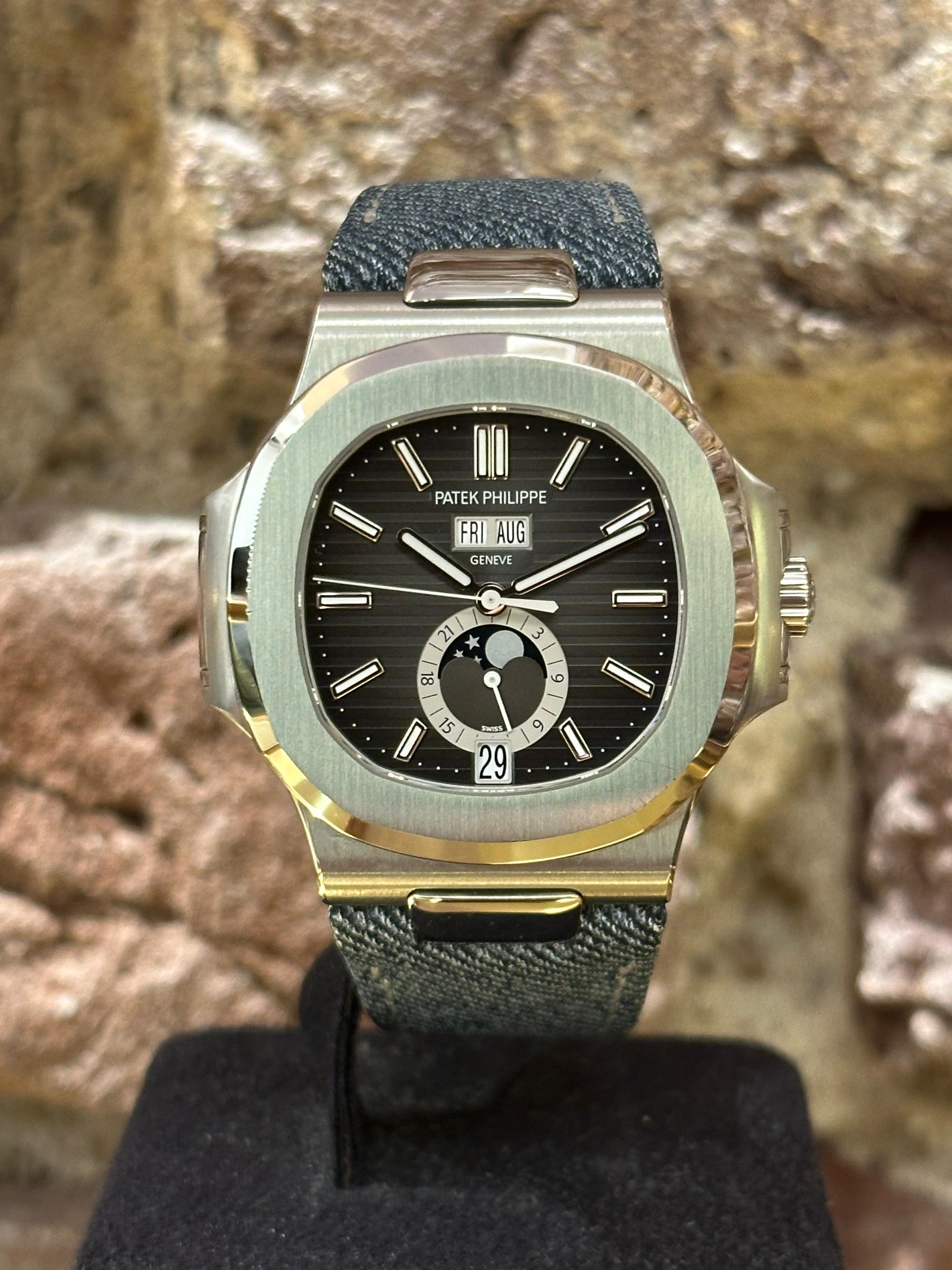 Patek Phillipe Nautilus Annual Calendar - Schwarzes Ziffernblatt, Modell 2021, Ref. 5726A