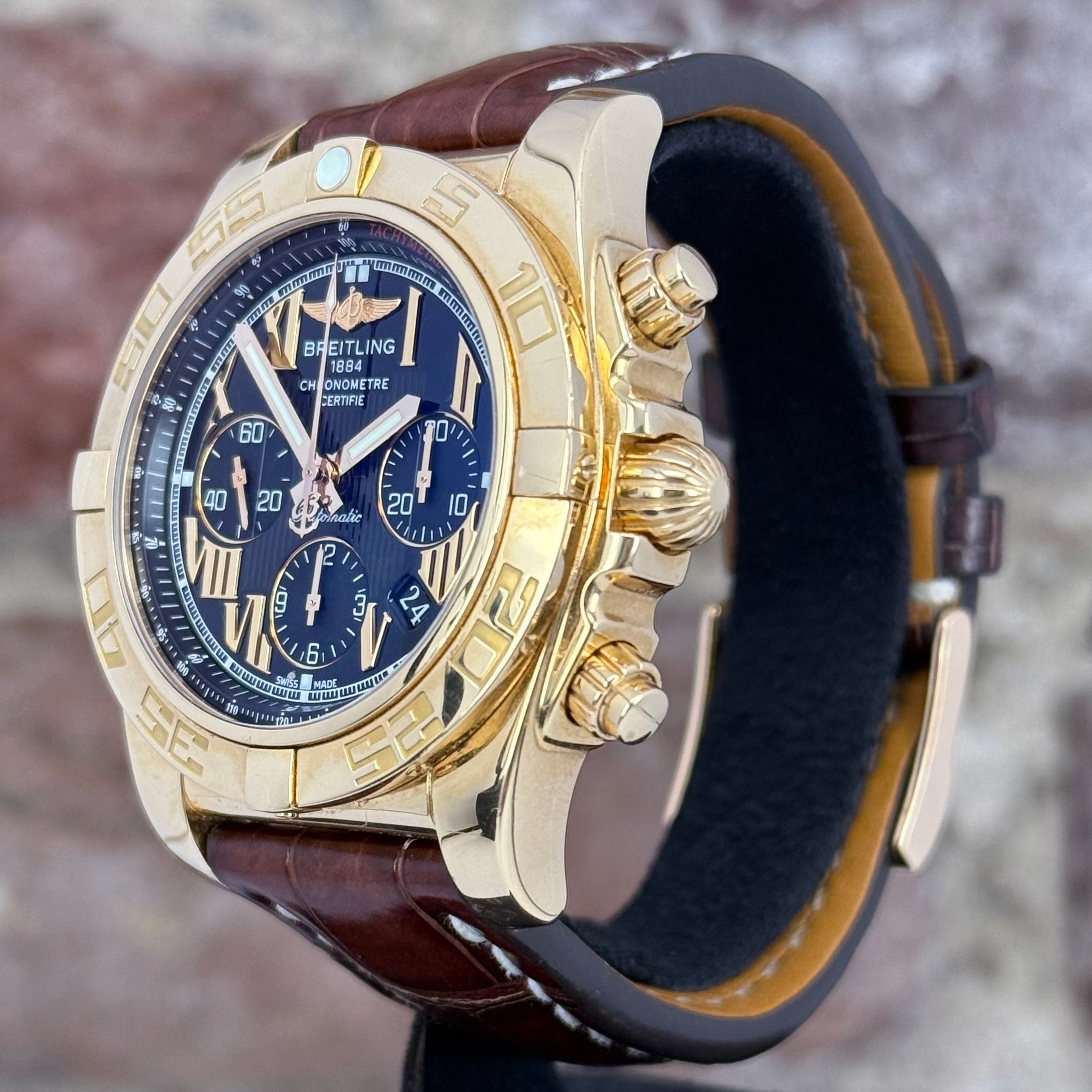 Breitling Superchronomat 44 - Schwarzes Zifferblatt, Ref.HB0110