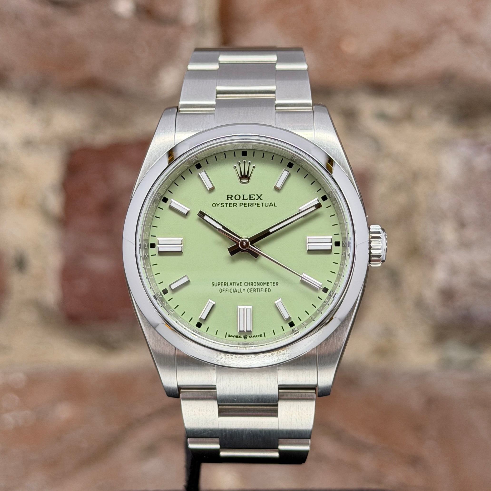 Rolex Oyster Perpetual 36 - Pistachio Zifferblatt, Modell 2025, Ref.126000
