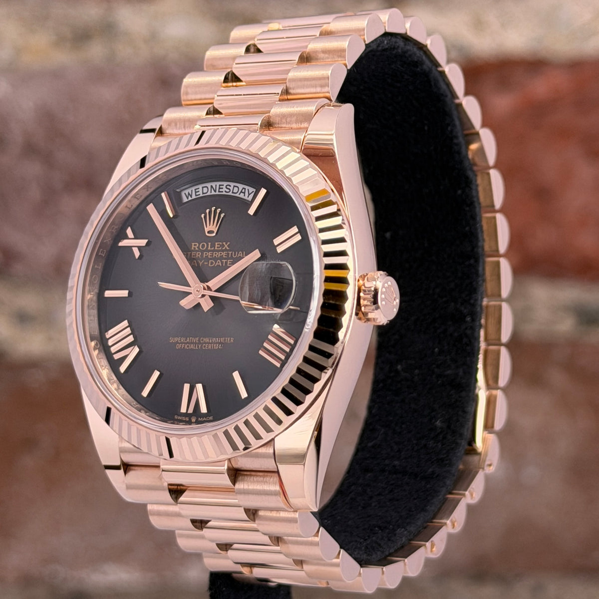 Rolex Day-Date 40 -  Zifferblatt Schiefergrau Ombré,Modell 2026, Ref. 228235