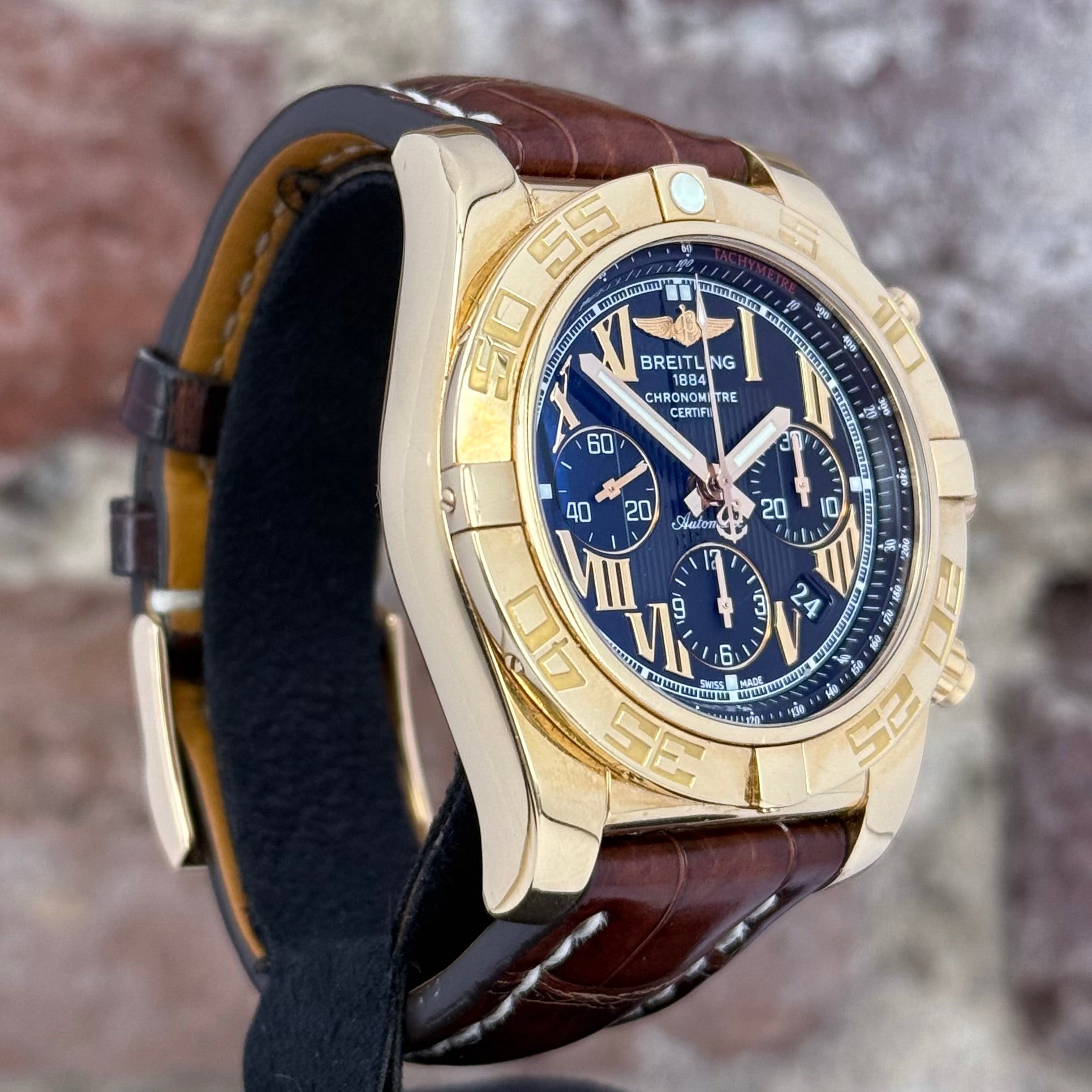 Breitling Superchronomat 44 - Schwarzes Zifferblatt, Ref.HB0110