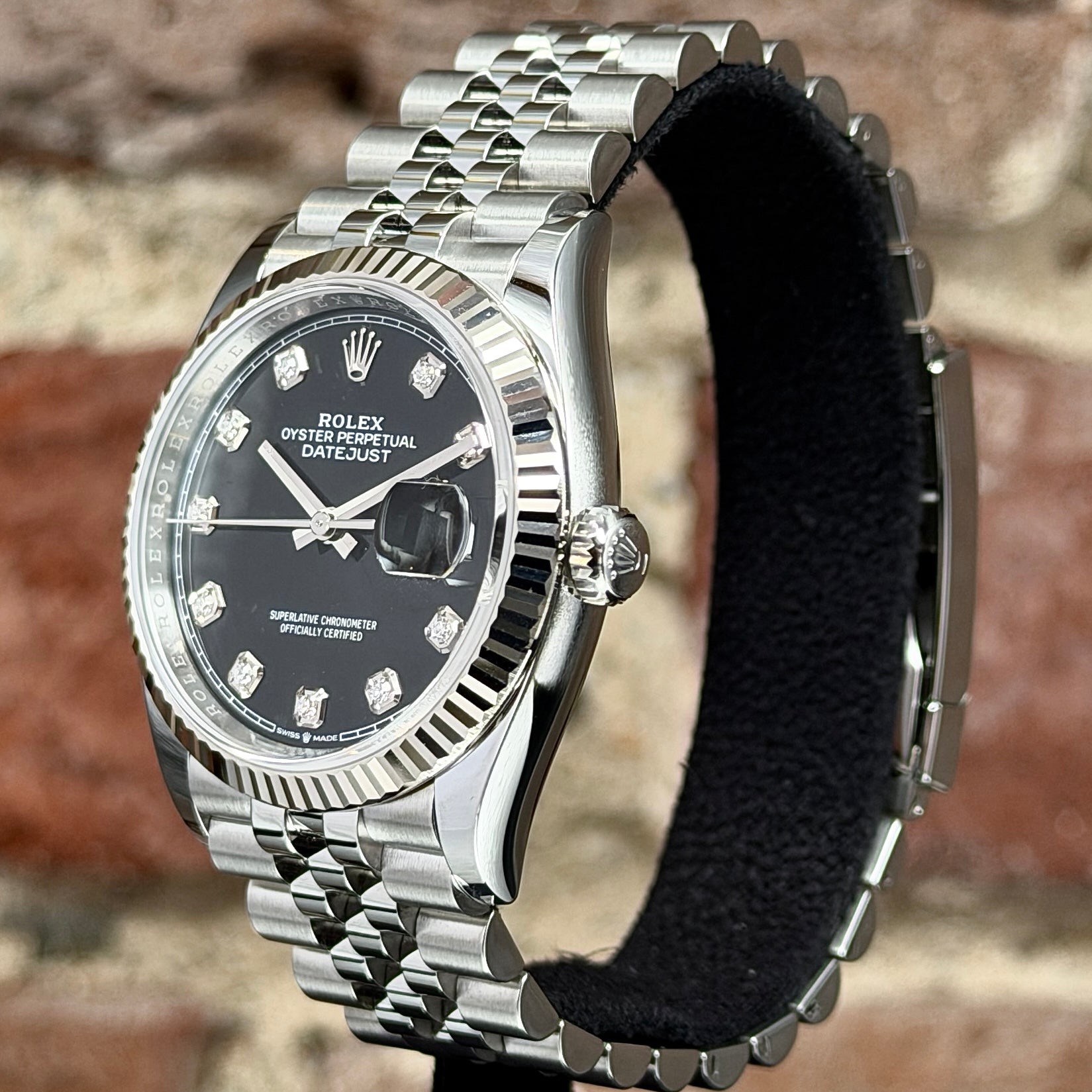 Rolex Datejust 36 – Schwarzes Zifferblatt mit Diamanten, Modell 2026 Ref. 126234