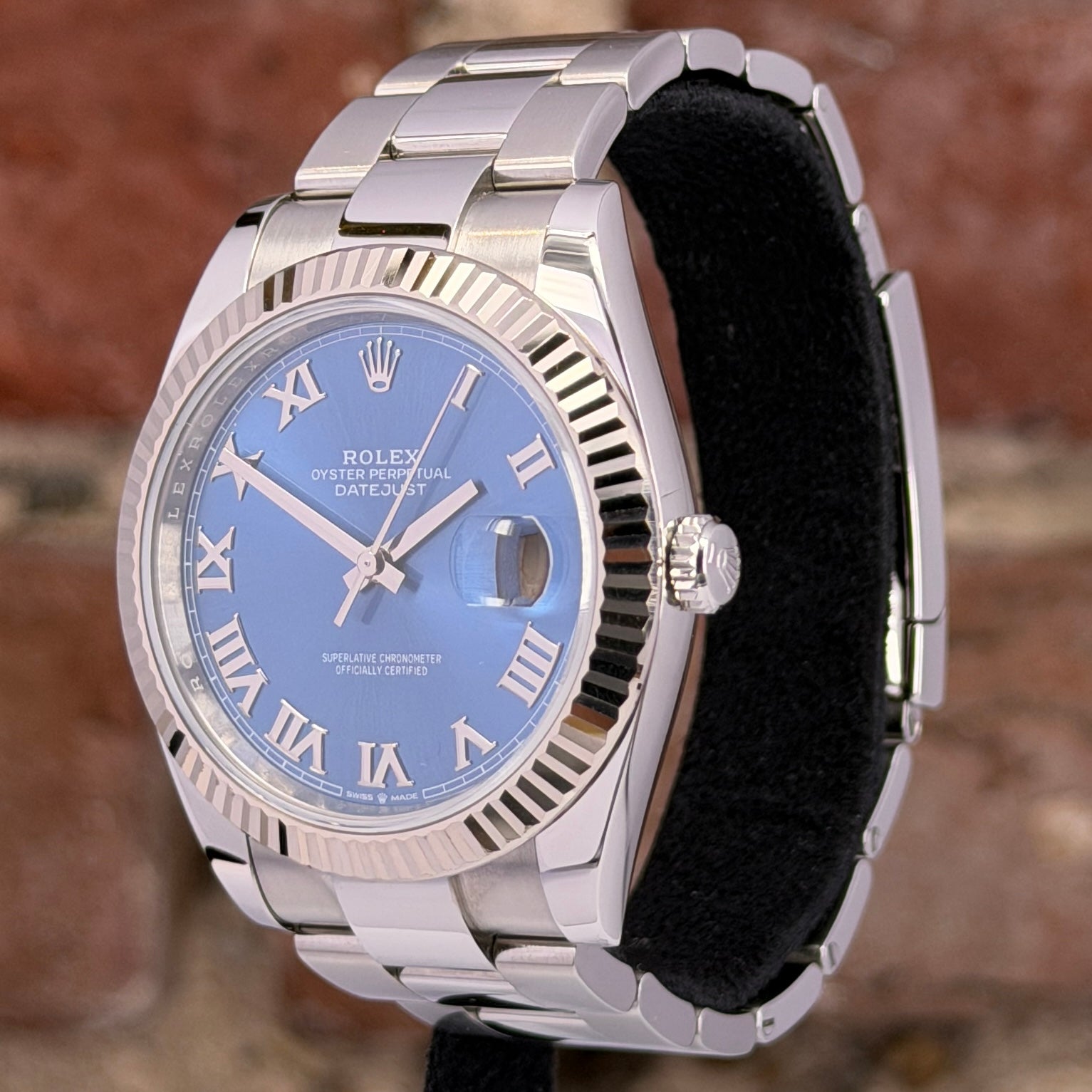 Rolex Datejust 41 - Blaues Zifferblatt Azurro, Modell 2023, Ref.126334