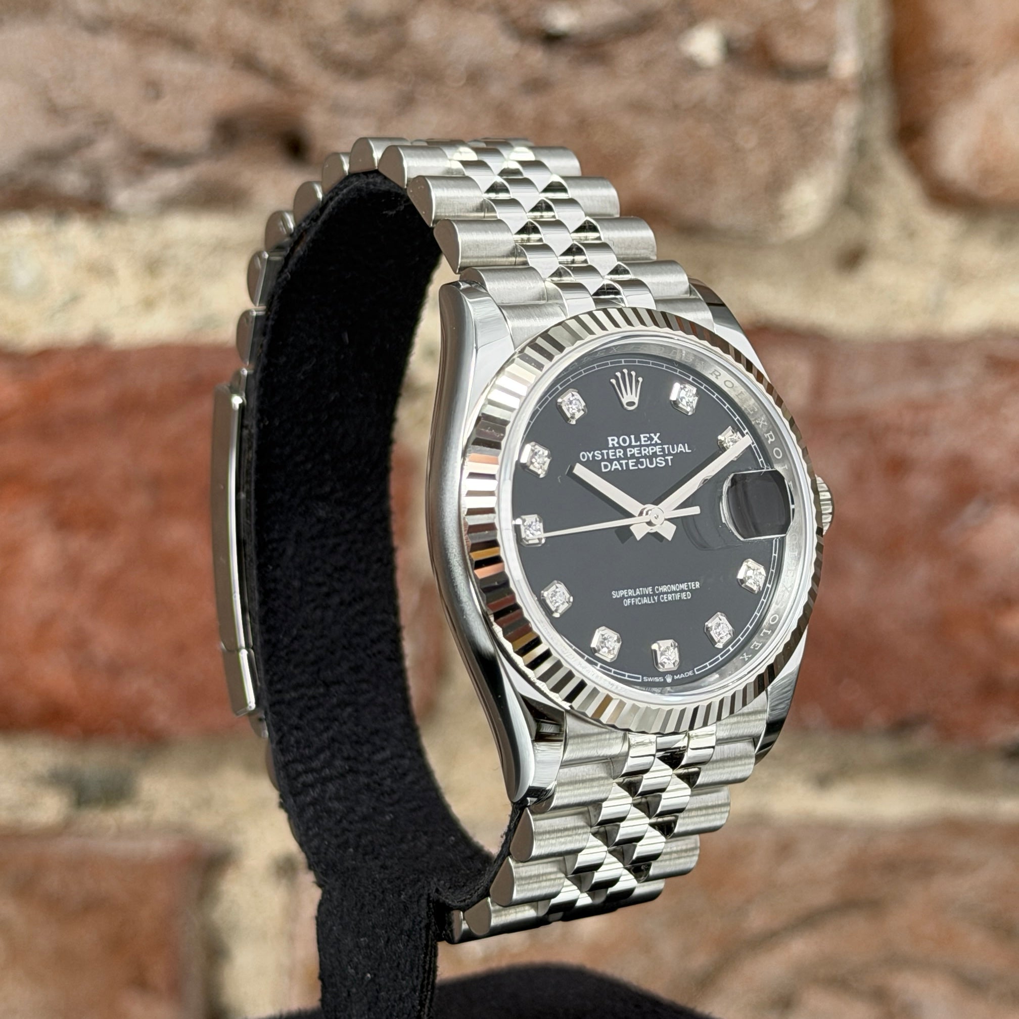 Rolex Datejust 36 - Schwarzes Zifferblatt mit Diamanten, Modell 2025, Ref. 126234