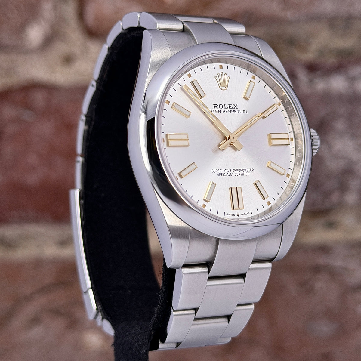 Rolex Oyster Perpetual 41 - Silbernes Zifferblatt, Modell 2022, Ref. 124300