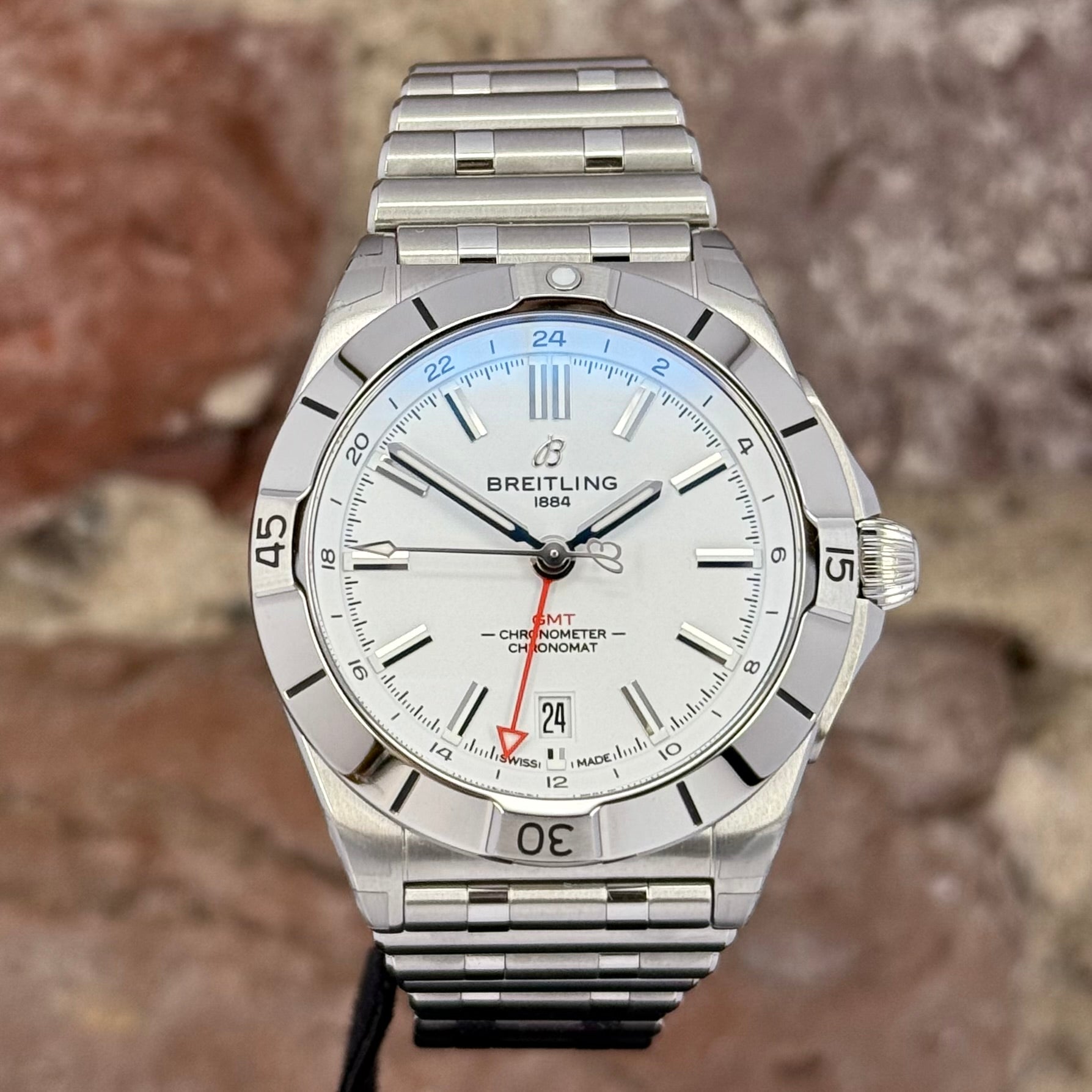 Breitling Chronomat Automatic GMT 40 - Weißes Zifferblatt, Modell 2025, Ref. A32398