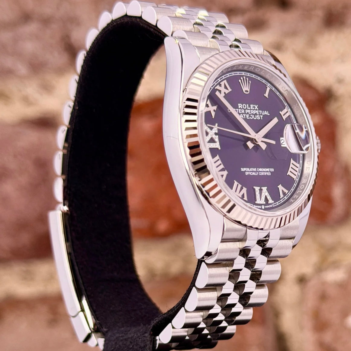 Rolex Datejust 36 -Auberginenfarbiges Ziffernblatt, Modell 2026, Ref. 126234