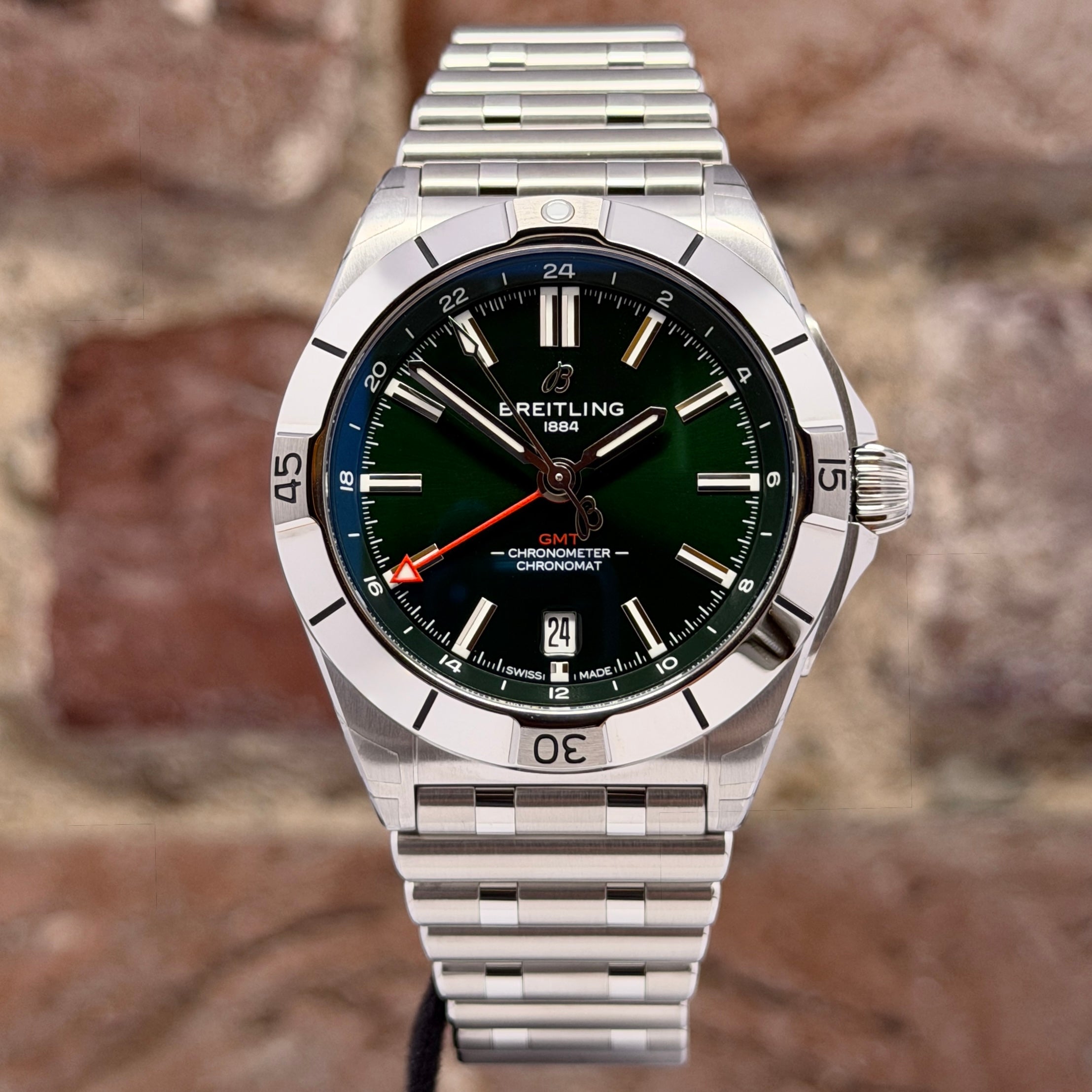 Breitling Chronomat Automatic GMT 40 - Grünes Zifferblatt, Modell 2026, Ref. A32398