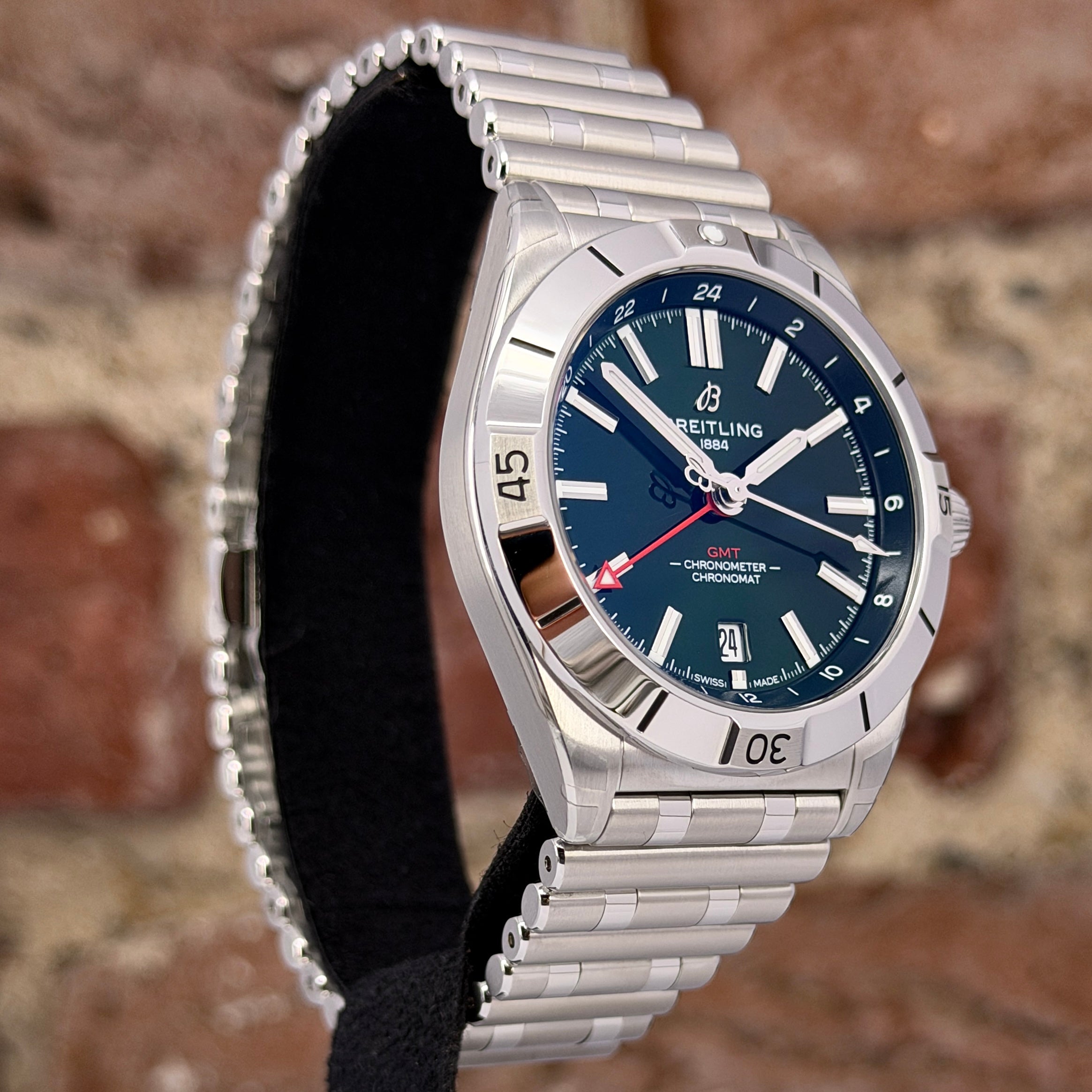 Breitling Chronomat Automatic GMT 40 - Grünes Zifferblatt, Modell 2026, Ref. A32398