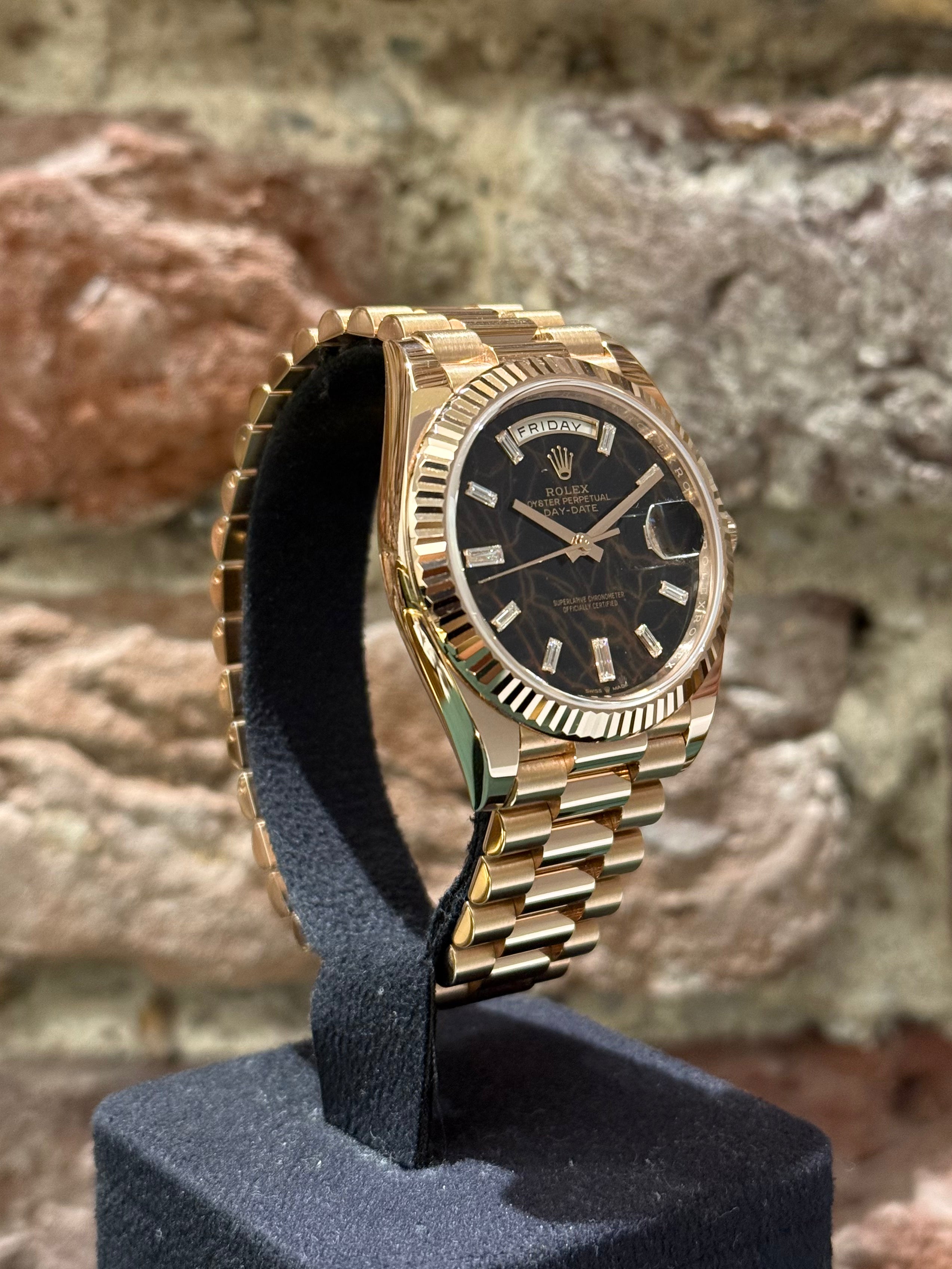 Rolex Daydate 40 - Eisenkiesel Zifferblatt, Modell 2022, Ref. 228235