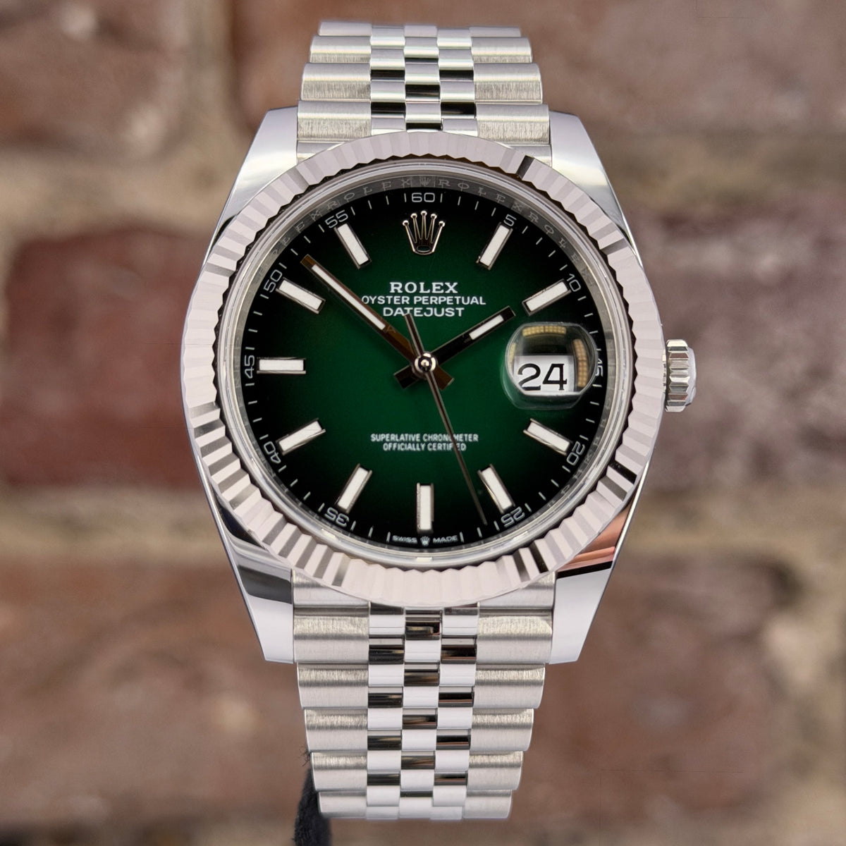 Rolex Datejust 41 - Grünes Ombre Zifferblatt, Modell 2026, Ref.126334