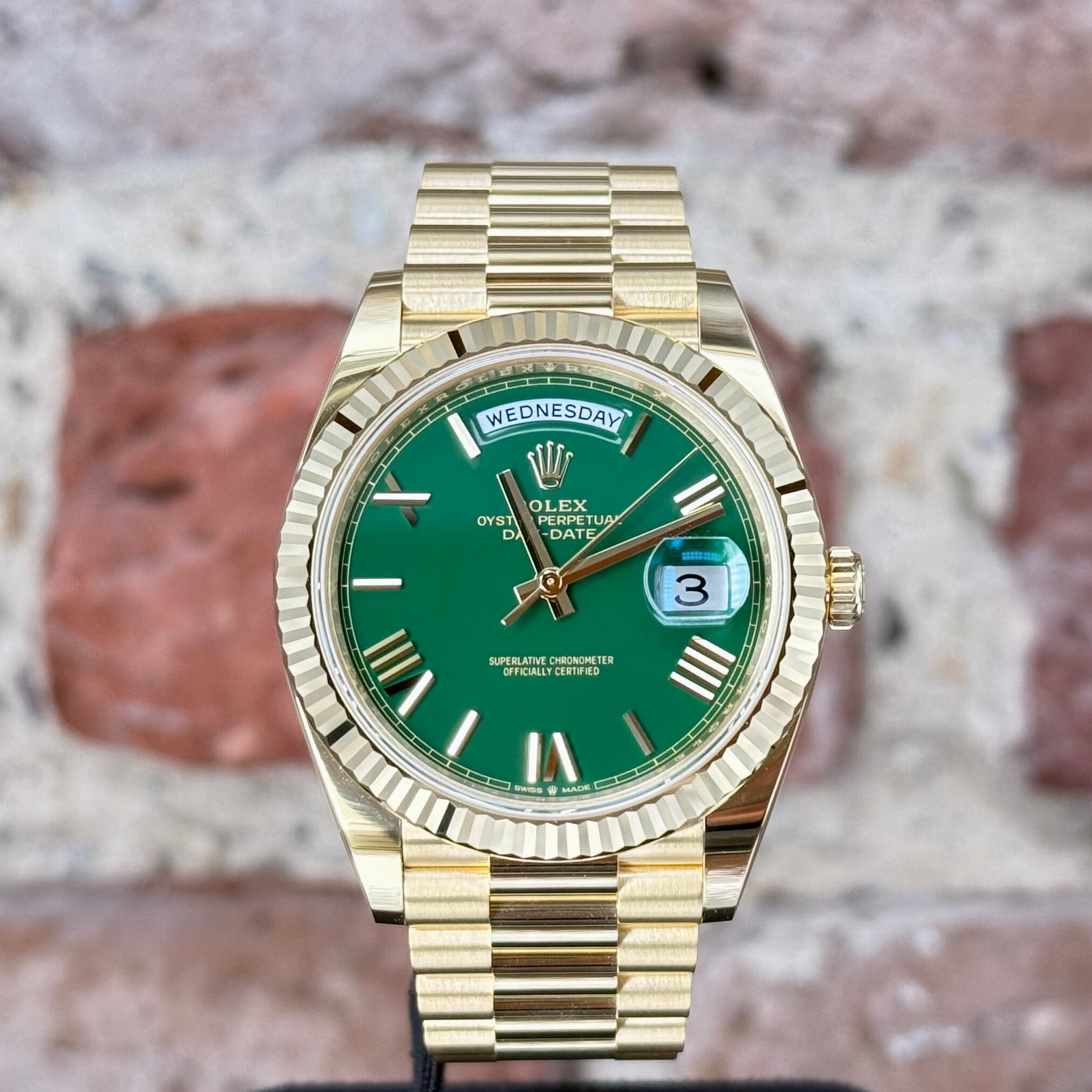 Rolex Day-Date 40 – Grünes Zifferblatt, Modell 2025, Ref. 228238