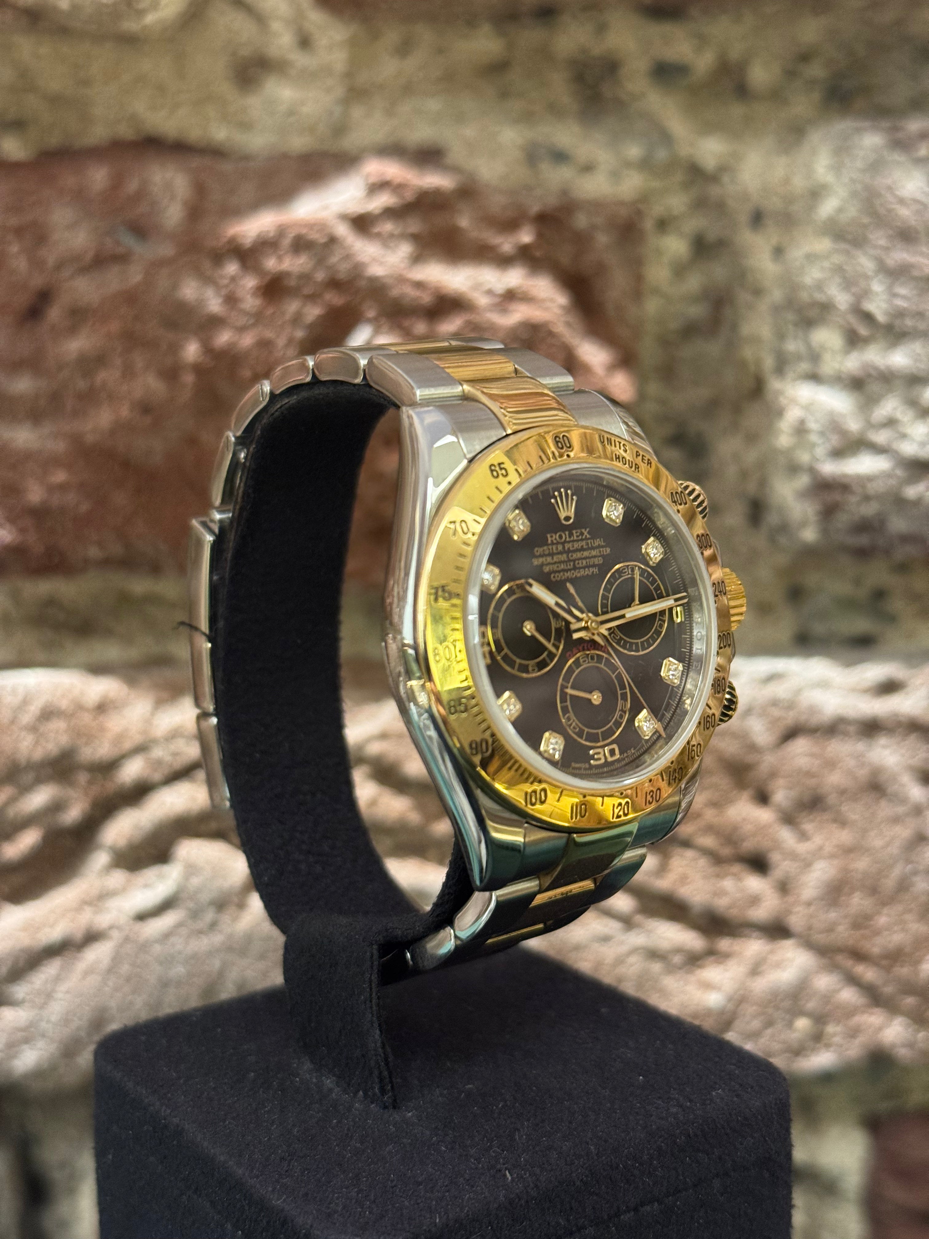 Rolex Daytona 40 - Zifferblatt Schwarz mit Diamanten, Modell 2014, Ref. 116523