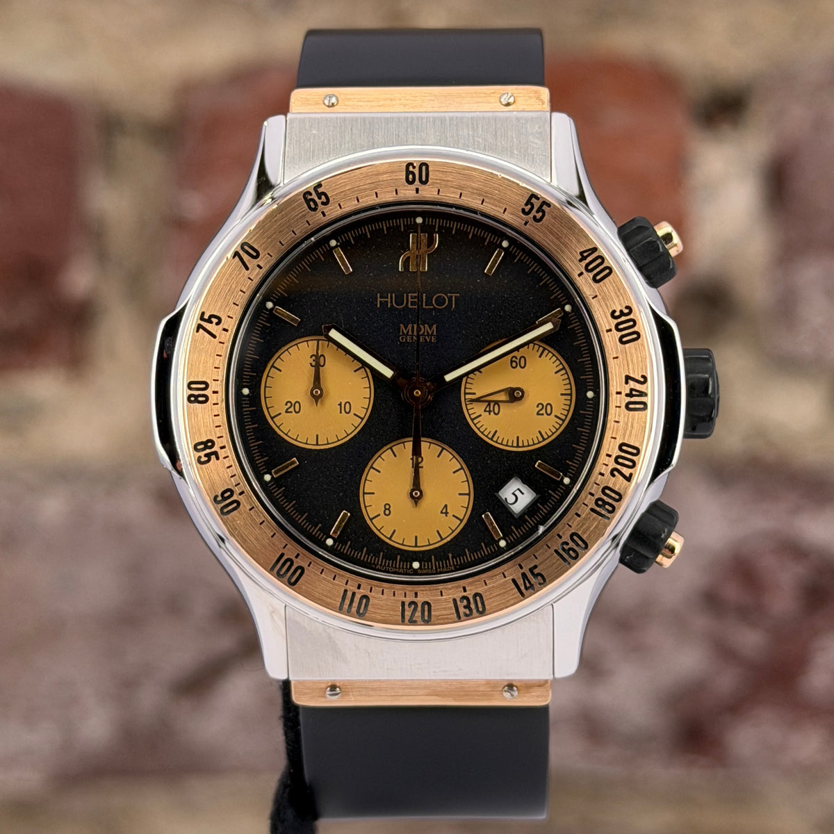 Hublot Super B - Schwarzes Zifferblatt, Ref.1920.7