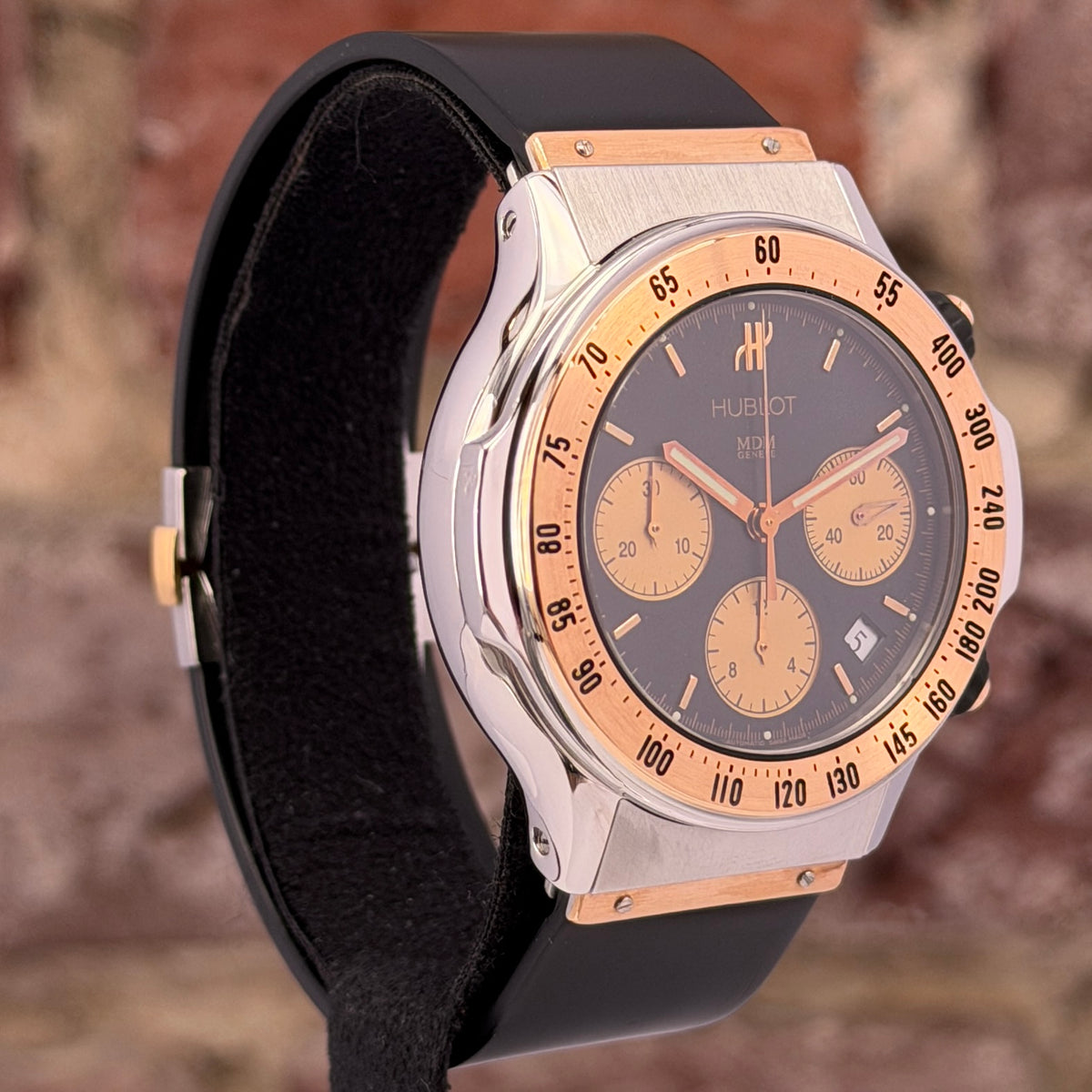 Hublot Super B - Schwarzes Zifferblatt, Ref.1920.7