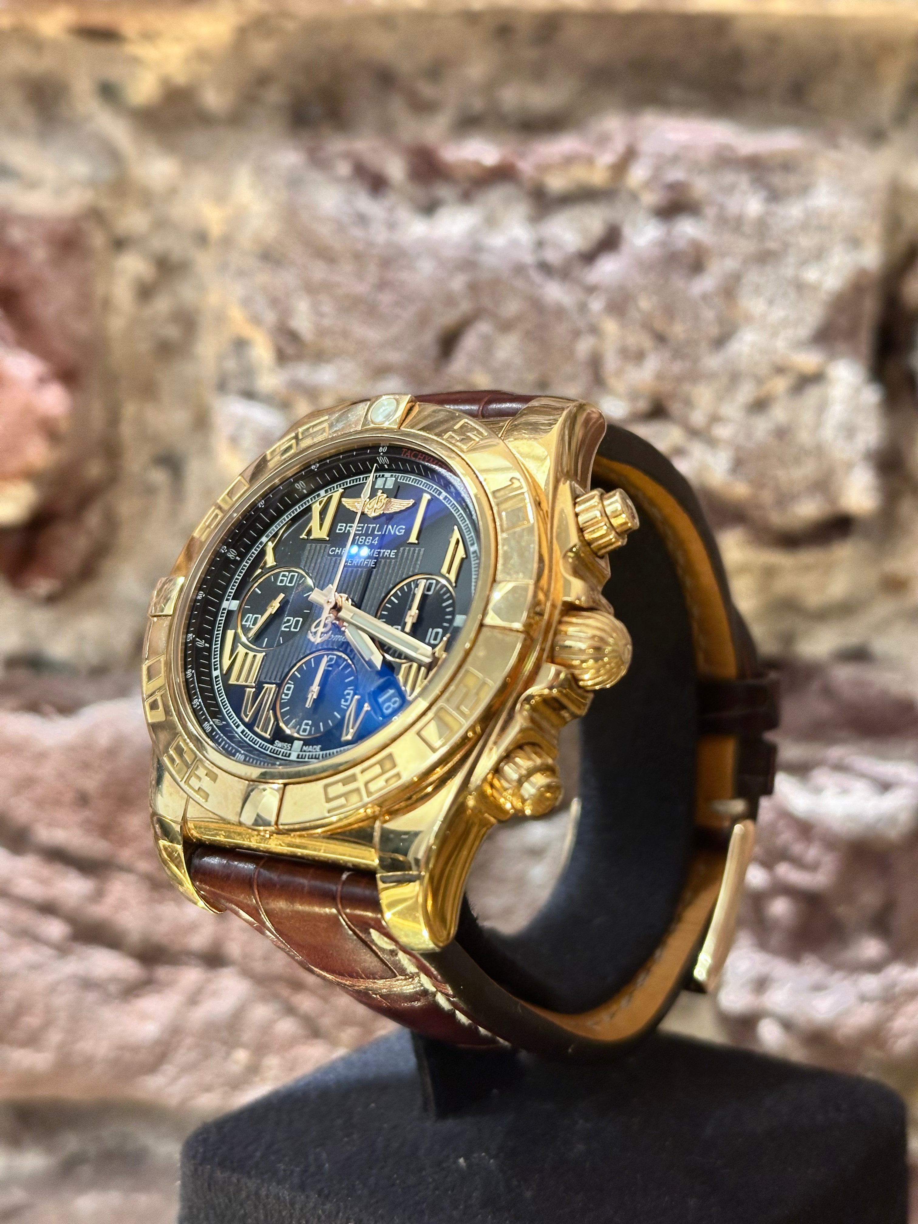 Breitling Superchronomat 44 - Schwarzes Zifferblatt, Ref.HB0110