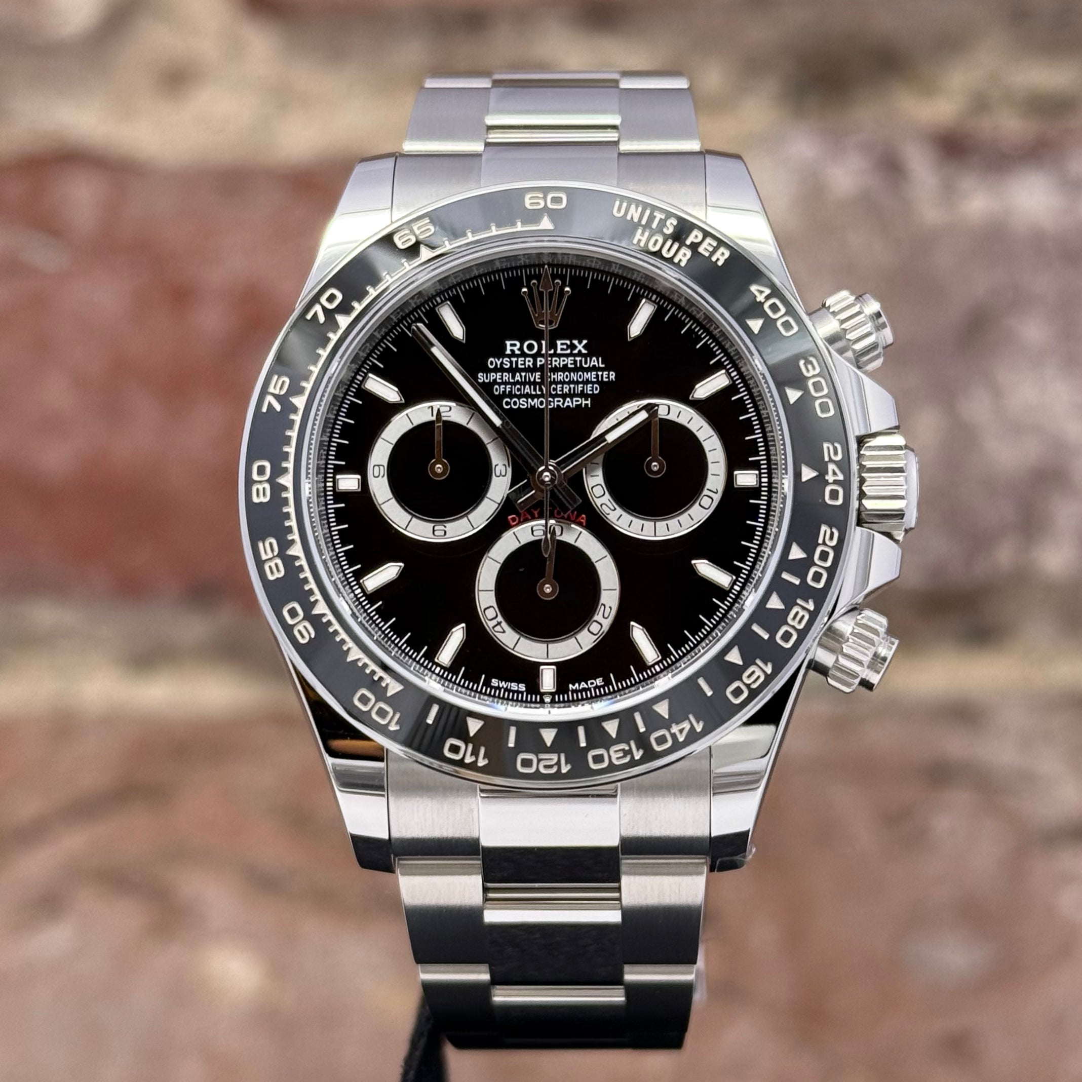 Rolex Cosmograph Daytona - Schwarzes Zifferblatt, Modell 2026, Ref. 126500LN
