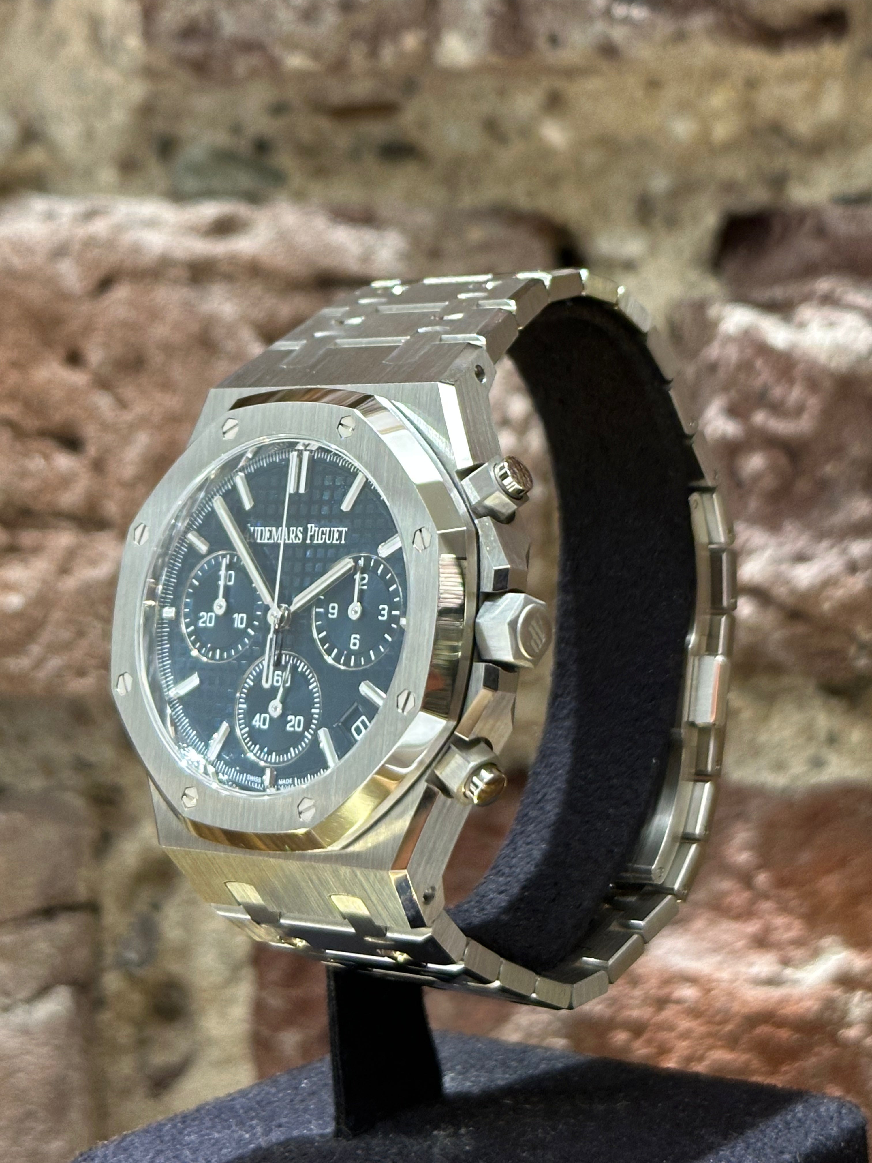 Audemars Piguet Royal Oak Chronograph - Blaues Zifferblatt, Modell 2023, Ref. 26240ST.OO.1320ST.01