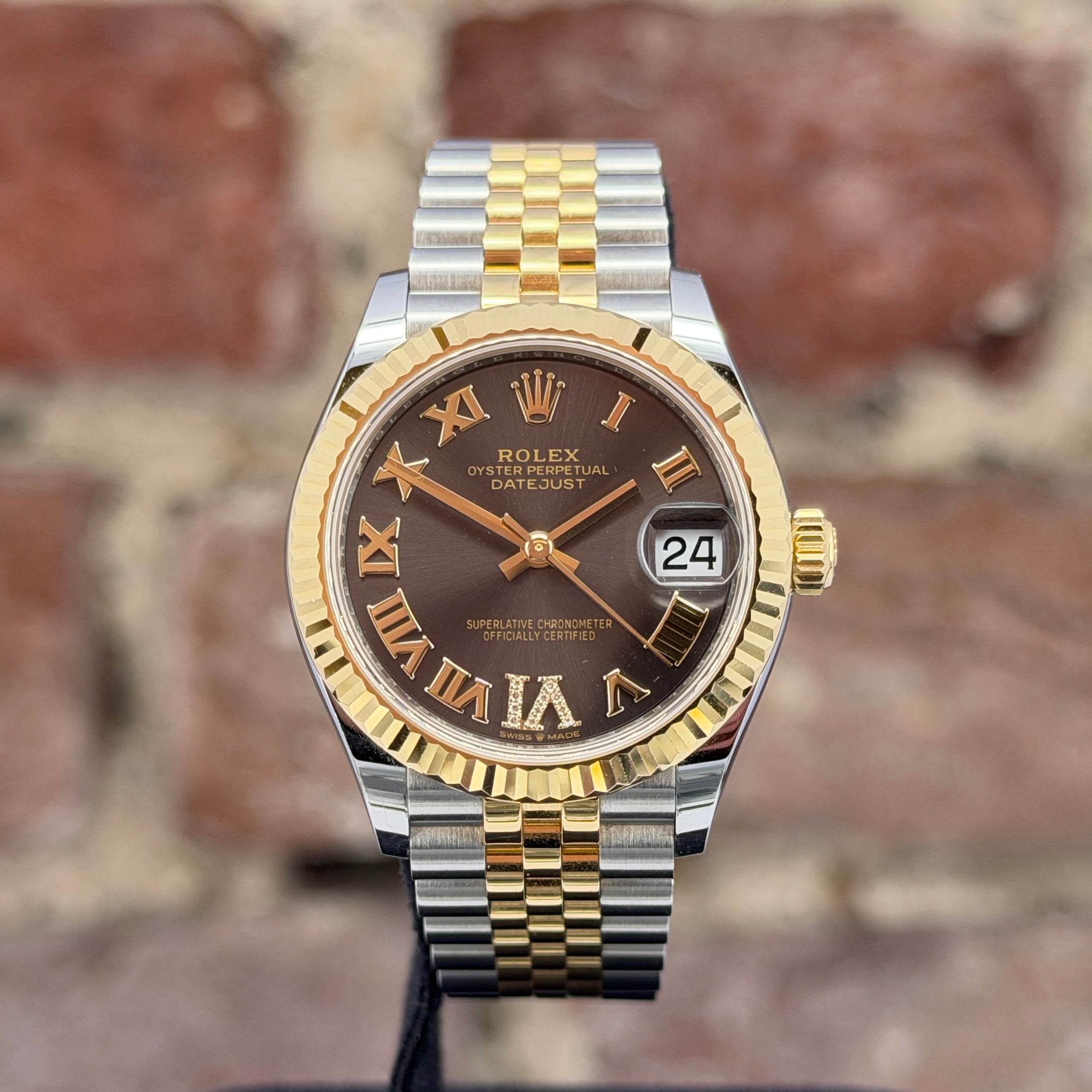 Rolex Datejust 31 - Dark Grey Zifferblatt mit Diamanten, Modell 2025, Ref.278273