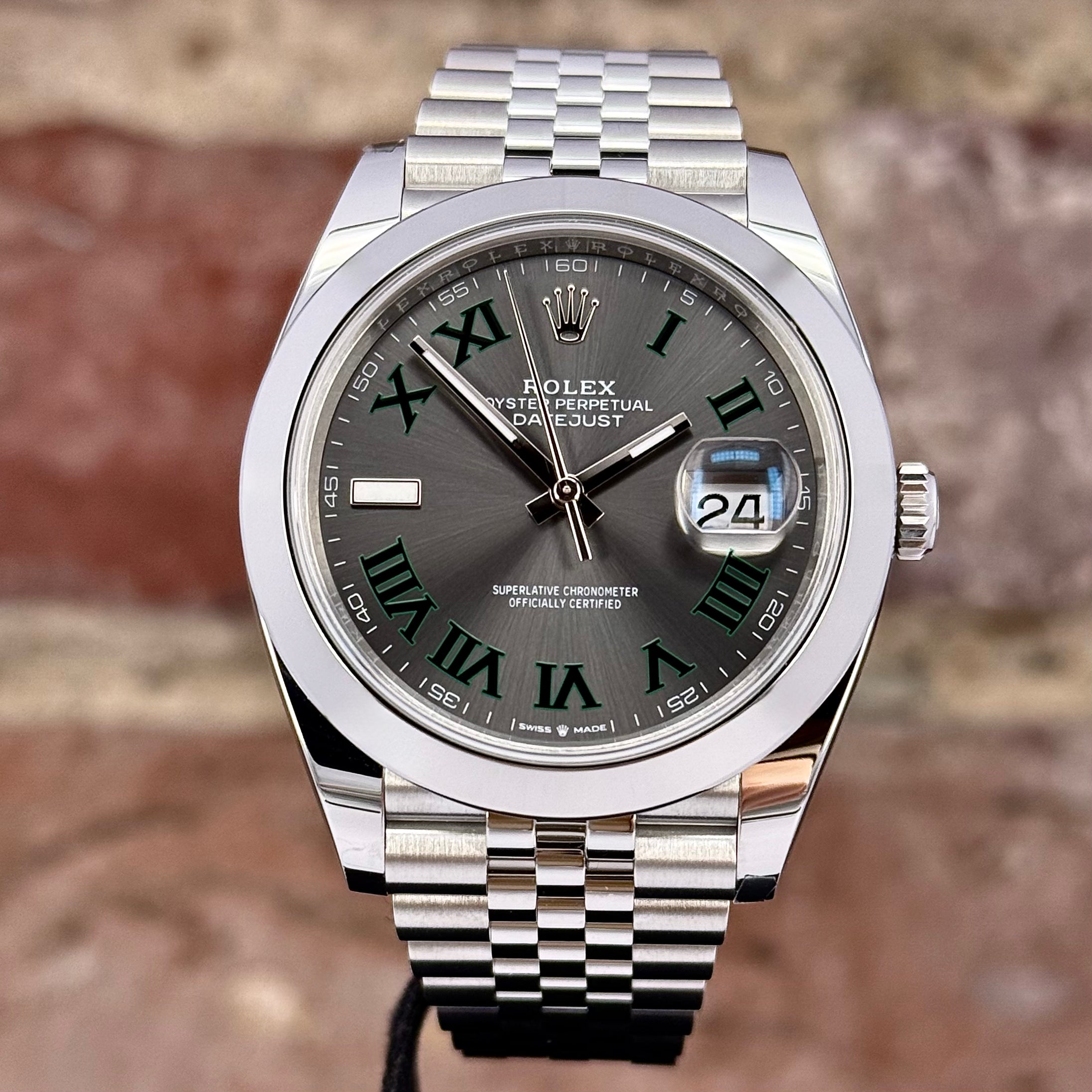 Rolex Datejust 41, Graues Zifferblatt Wimbledon, Modell 2026, Ref.126300