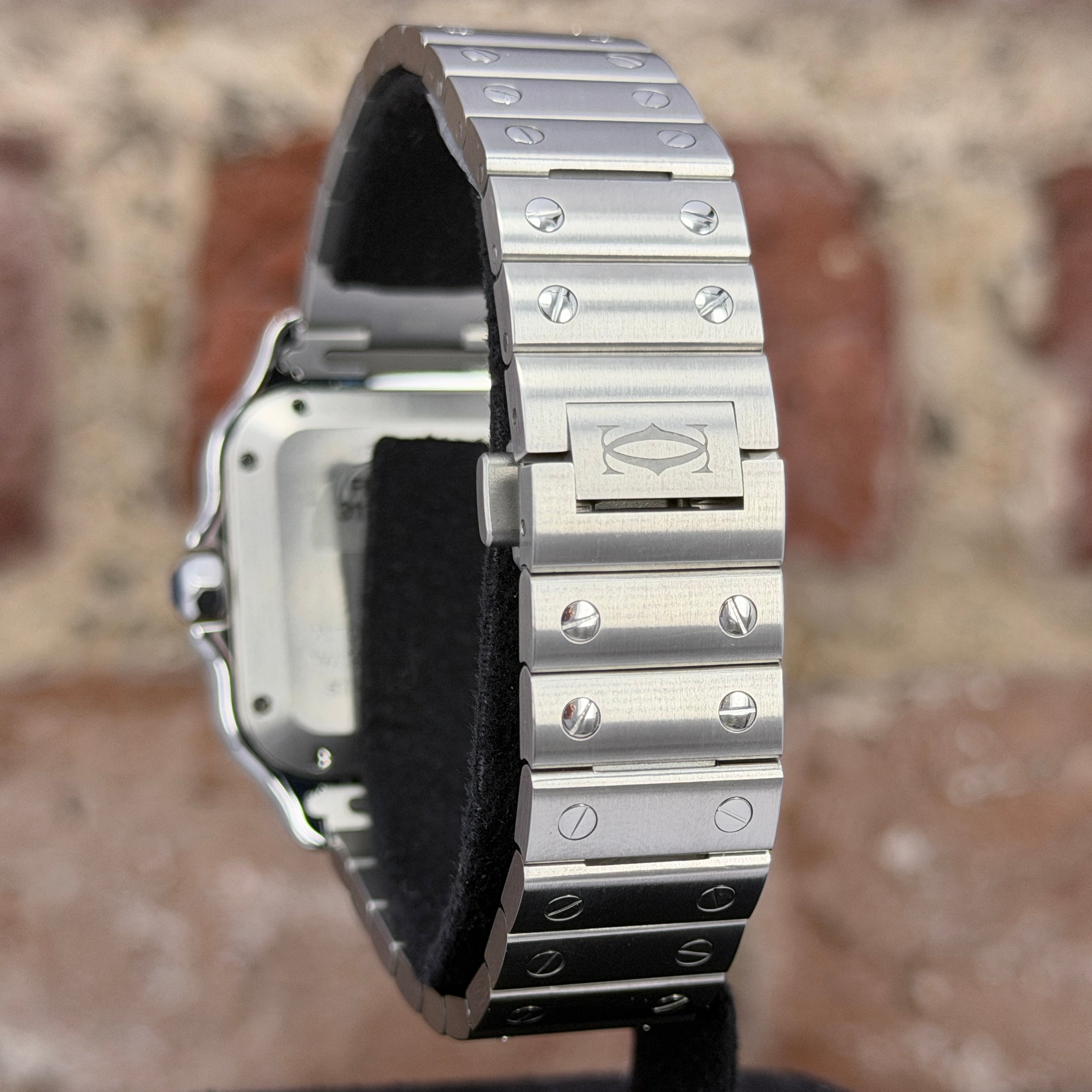 Cartier Santos - Mittlere Größe, Grünes Zifferblatt, Model 2025, Ref.WSSA0061