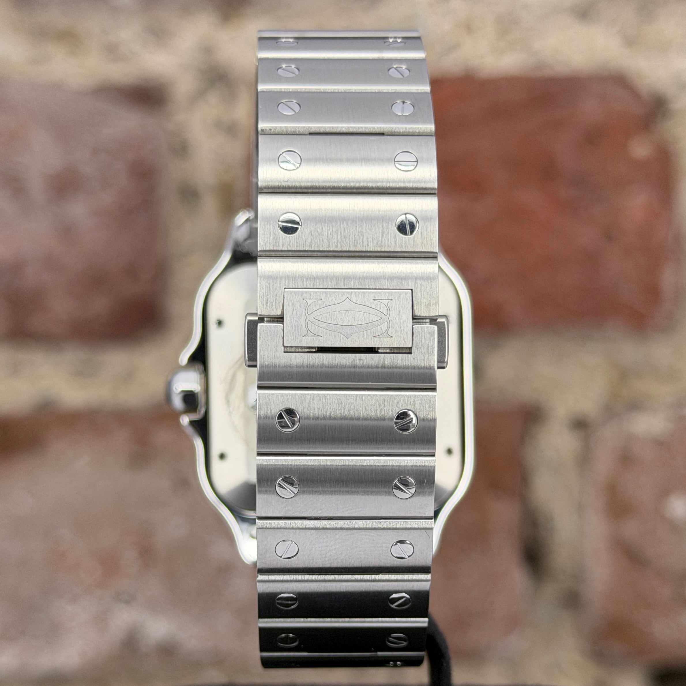 Cartier Santos - Großes Modell, Braunes Zifferblatt, Modell 2025, Ref.WSSA0064