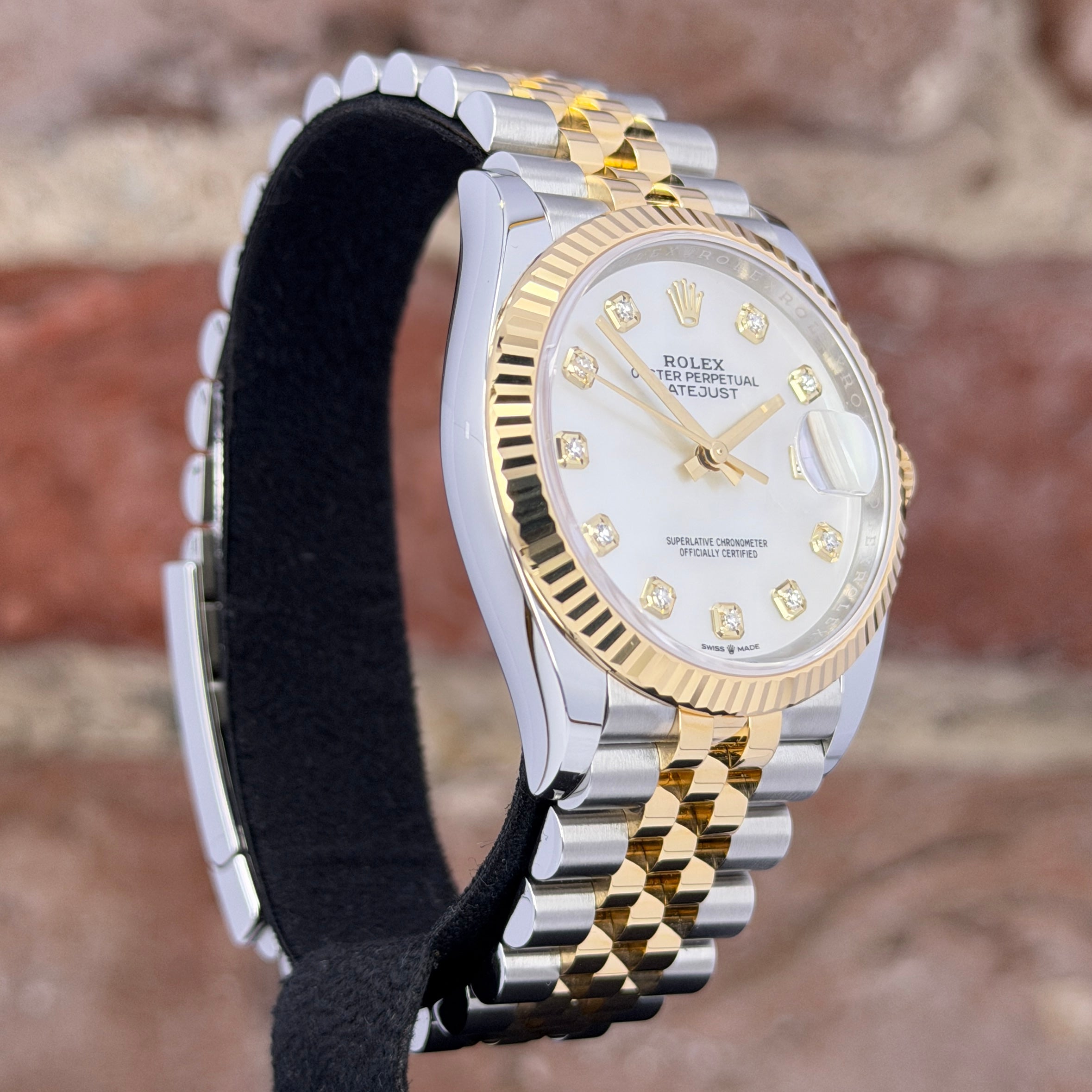 Rolex Datejust 36 - Perlmutt Zifferblatt `Mother of Pearl MOP`,  Modell 2026, Ref.126233