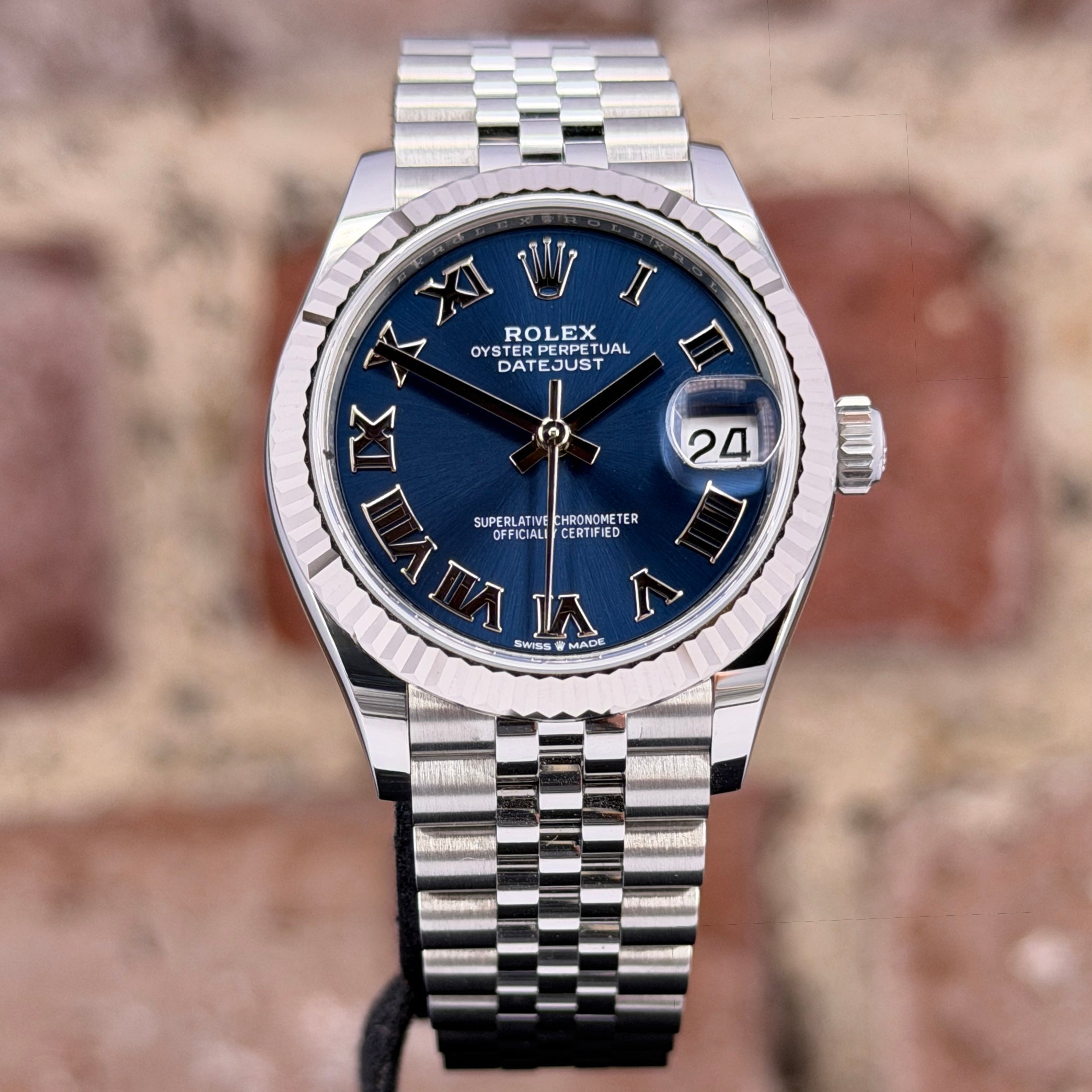 Rolex Datejust 31 - Blau Römisches Zifferblatt, Modell 2024, Ref.278274