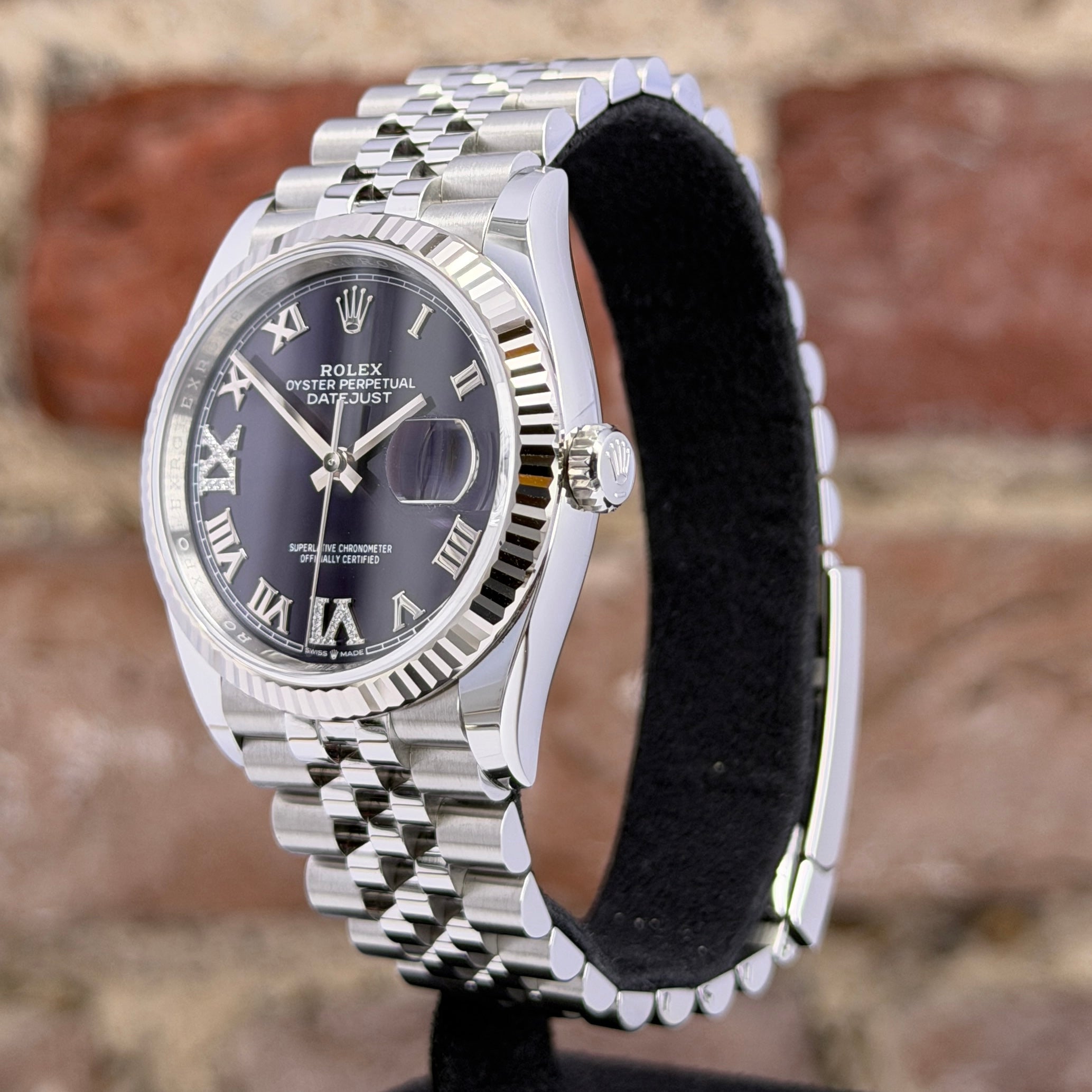 Rolex Datejust 36 -Auberginenfarbiges Ziffernblatt, Modell 2026, Ref. 126234