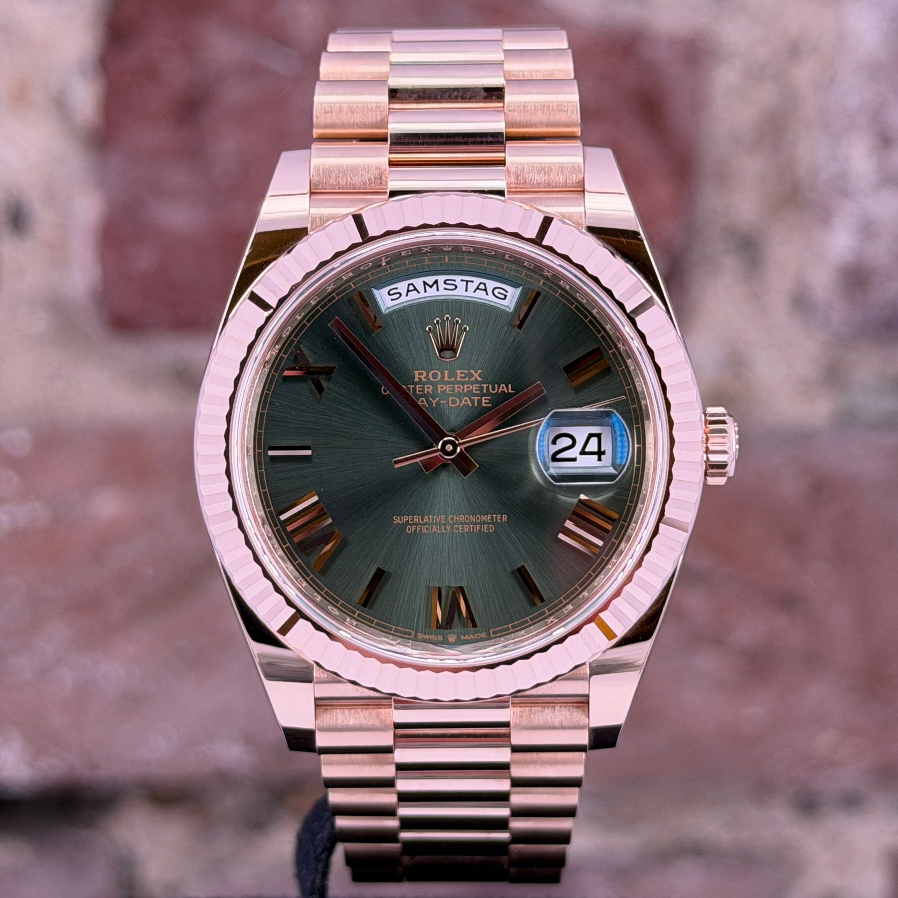 Rolex Day Date 40 – Grünes Zifferblatt , Modell 2022, Ref. 228235