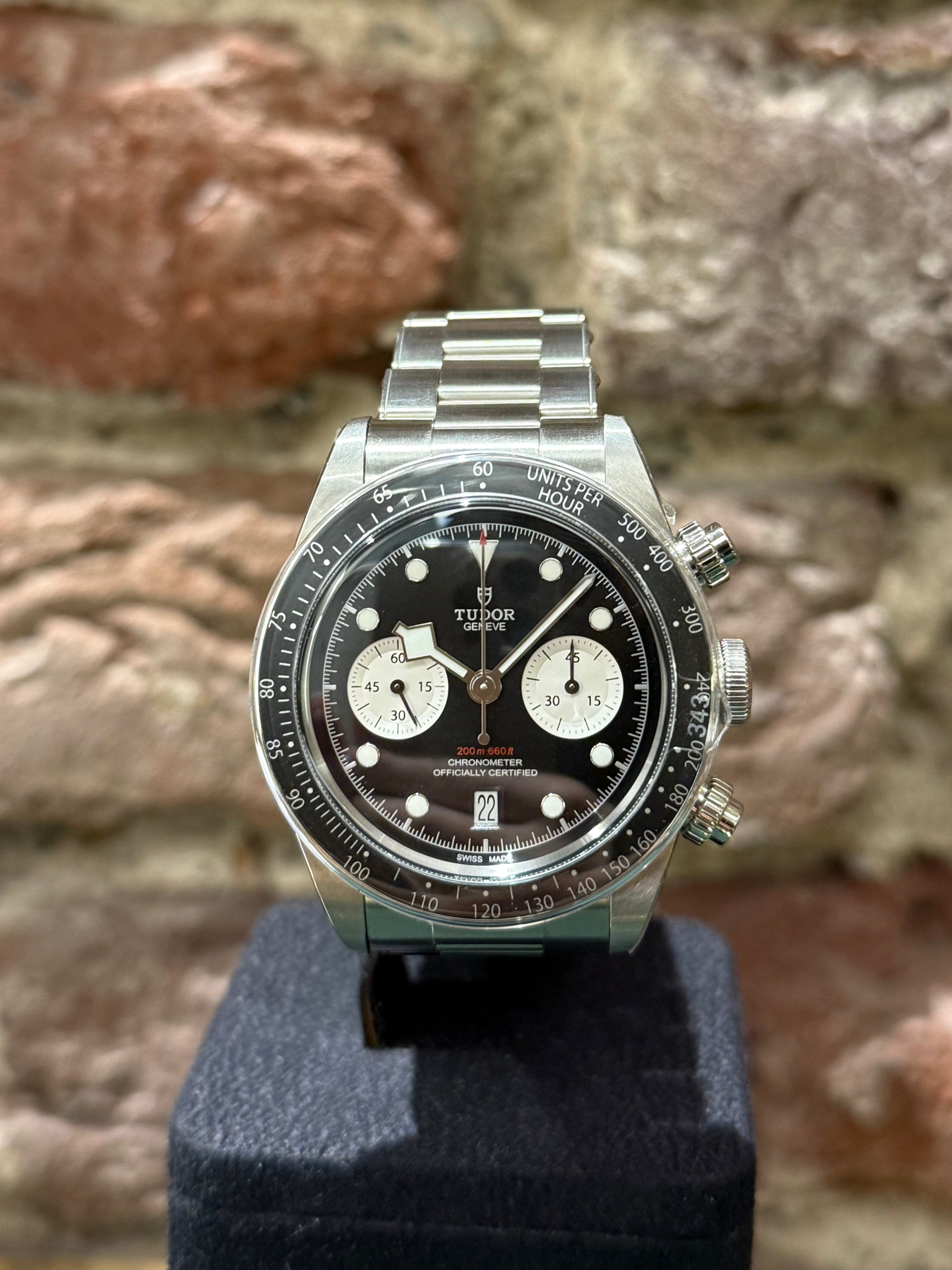 Tudor Black Bay Chrono - Schwarzes Zifferblatt, Modell 2025, Ref. 79360N
