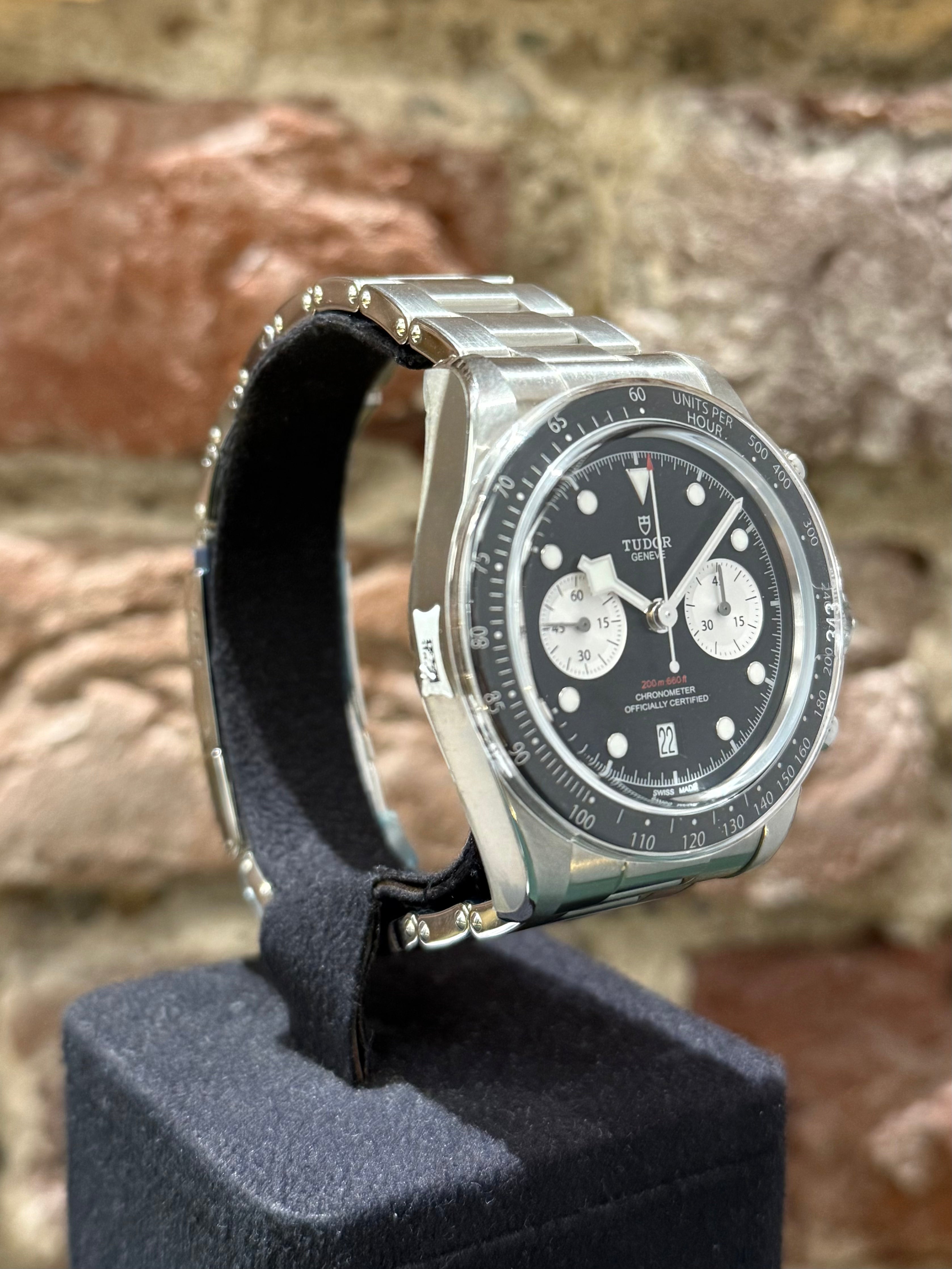 Tudor Black Bay Chrono - Schwarzes Zifferblatt, Modell 2025, Ref. 79360N