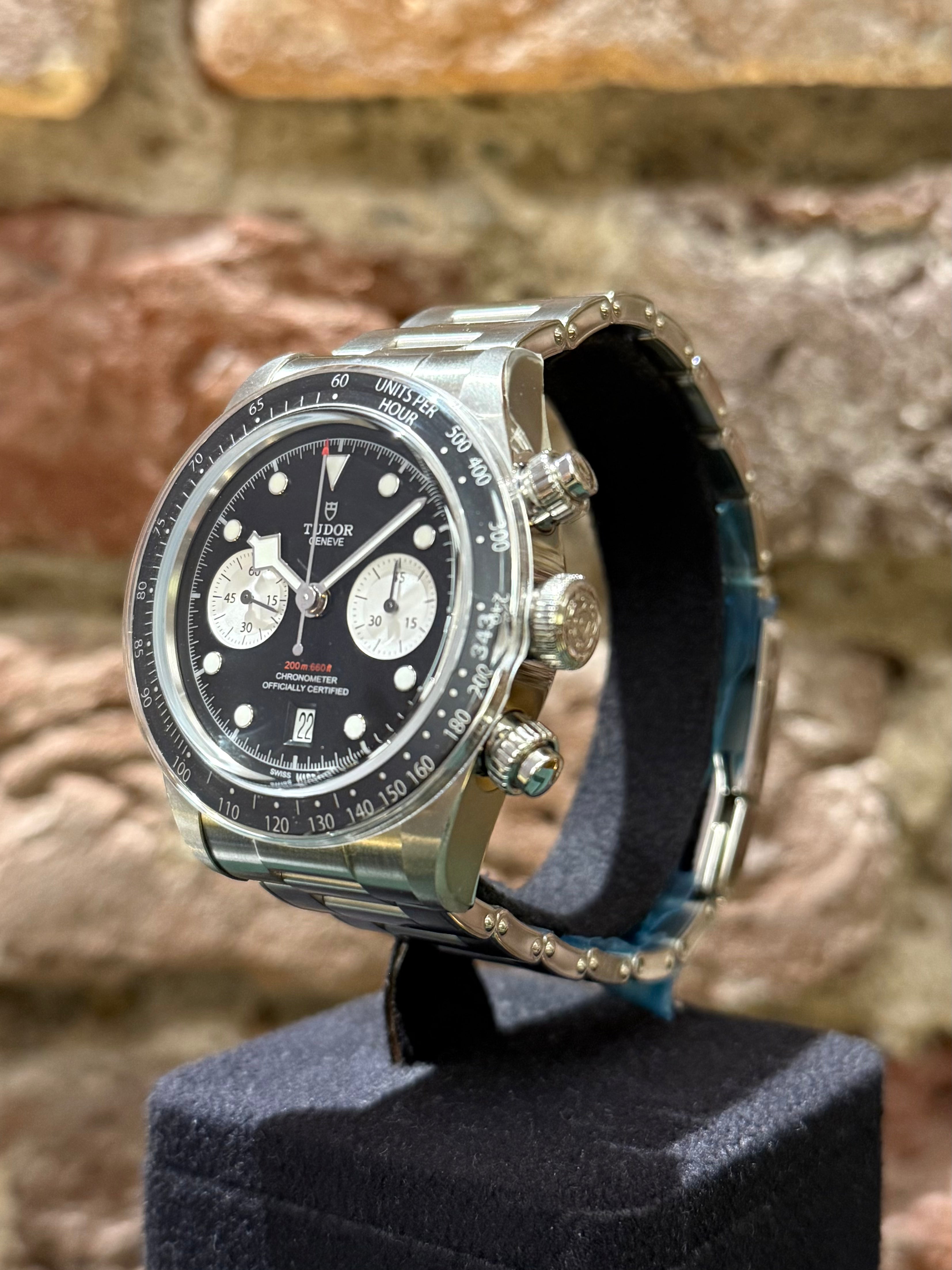 Tudor Black Bay Chrono - Schwarzes Zifferblatt, Modell 2025, Ref. 79360N