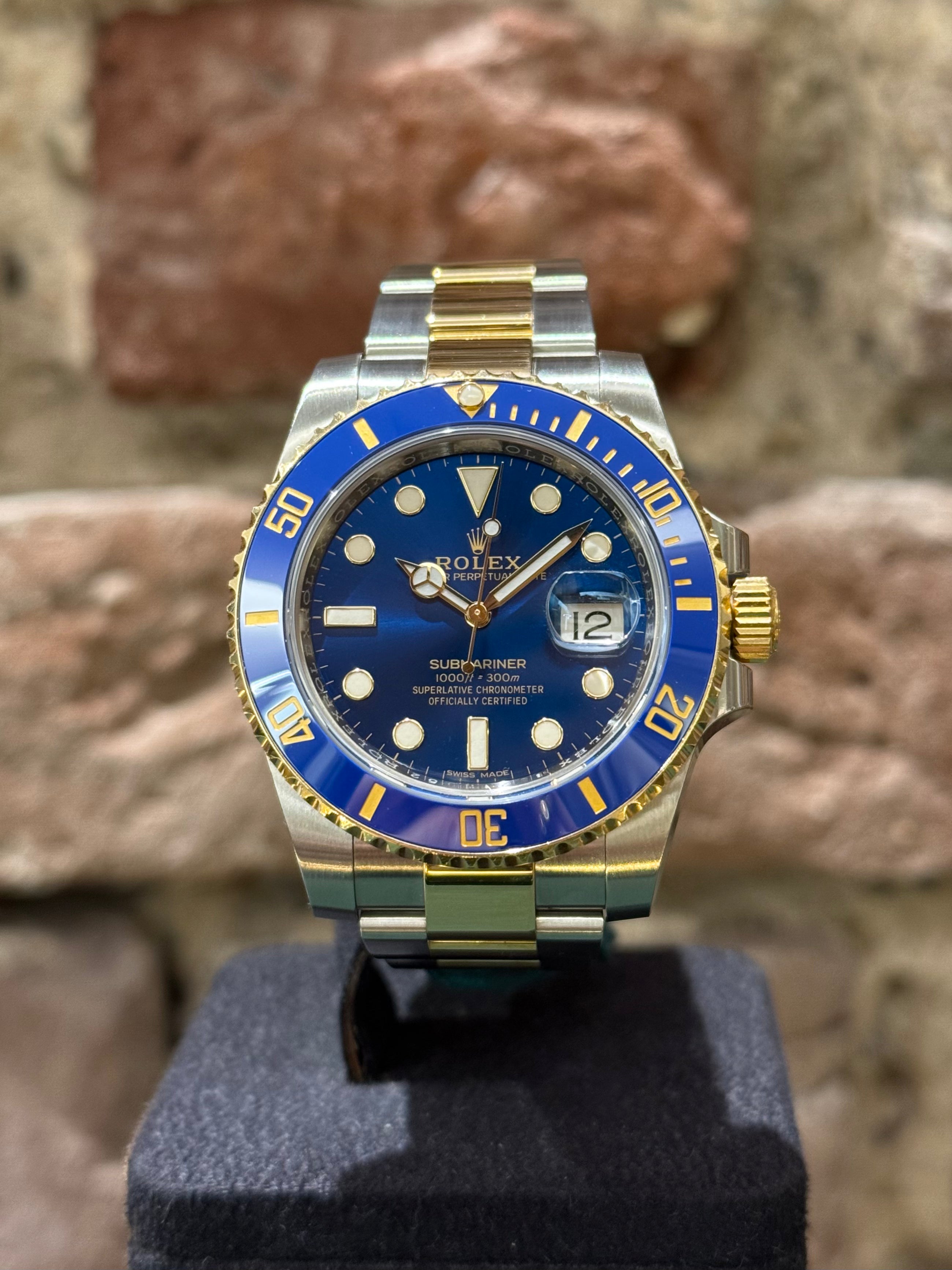 Rolex Submariner 40 - Blaues Zifferblatt, Modell 2018, Ref.116613LB