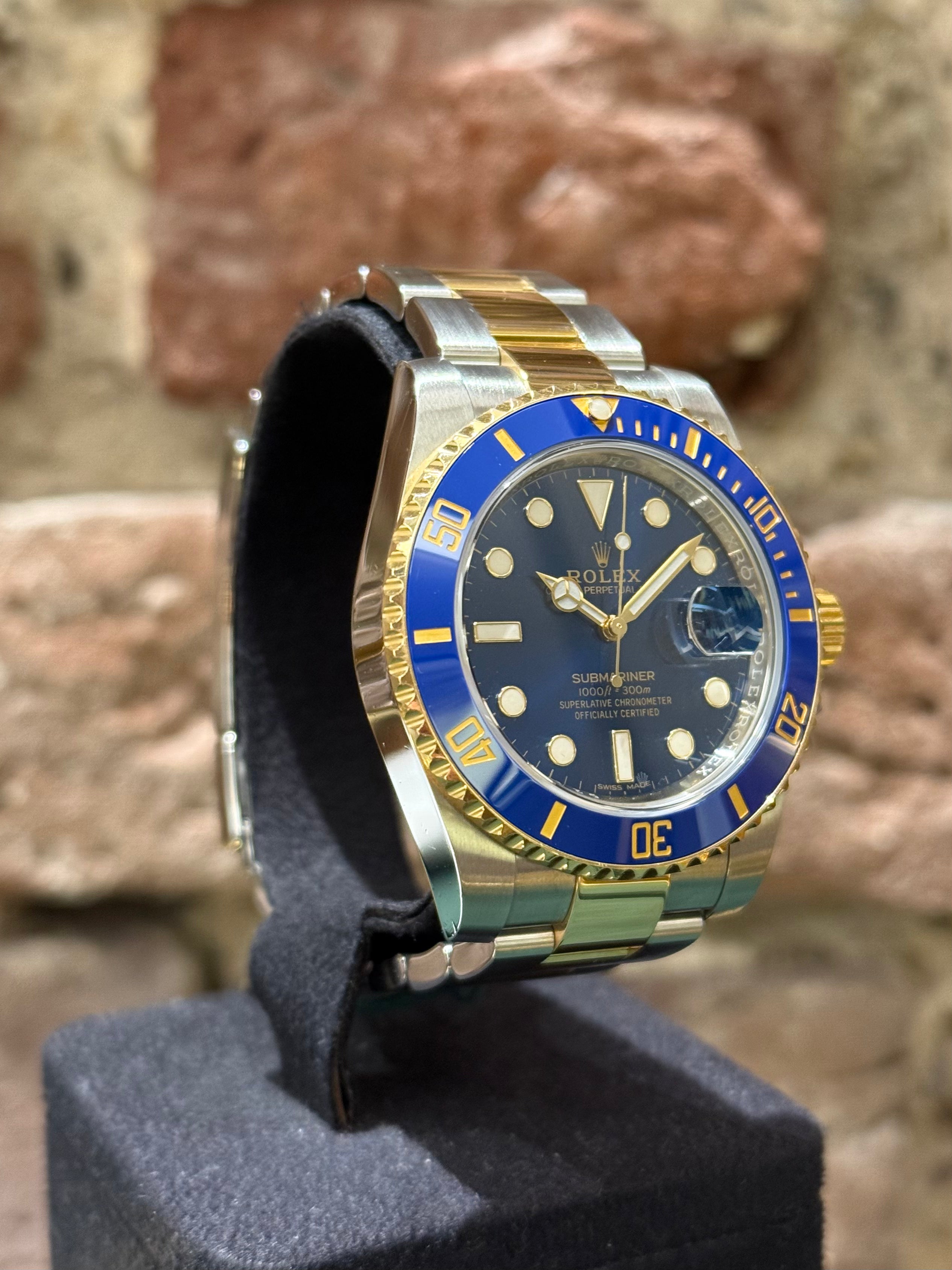 Rolex Submariner 40 - Blaues Zifferblatt, Modell 2018, Ref.116613LB