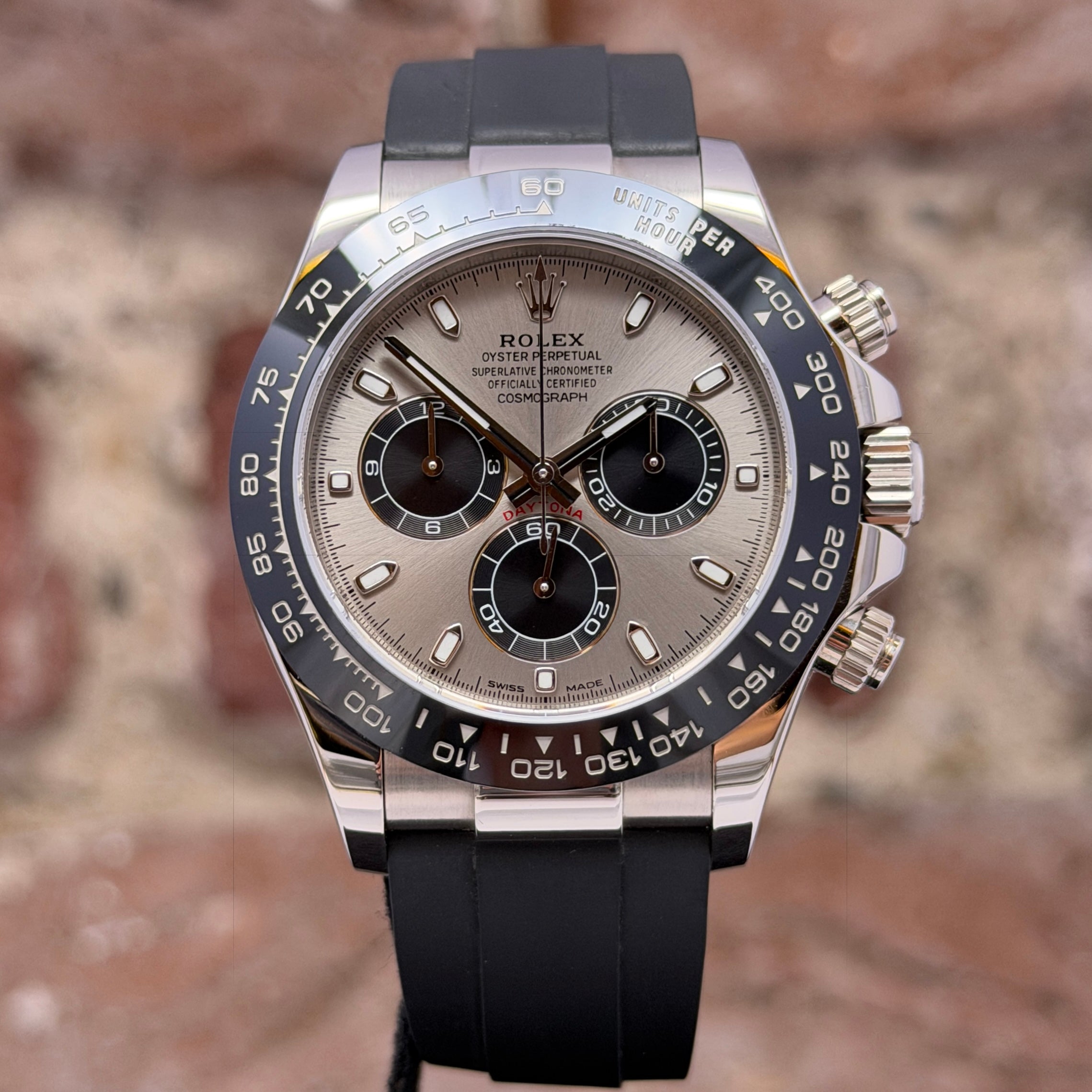 Rolex Daytona 40 – Silbernes "Ghost" Zifferblatt, Modell 2020, Ref. 116519LN