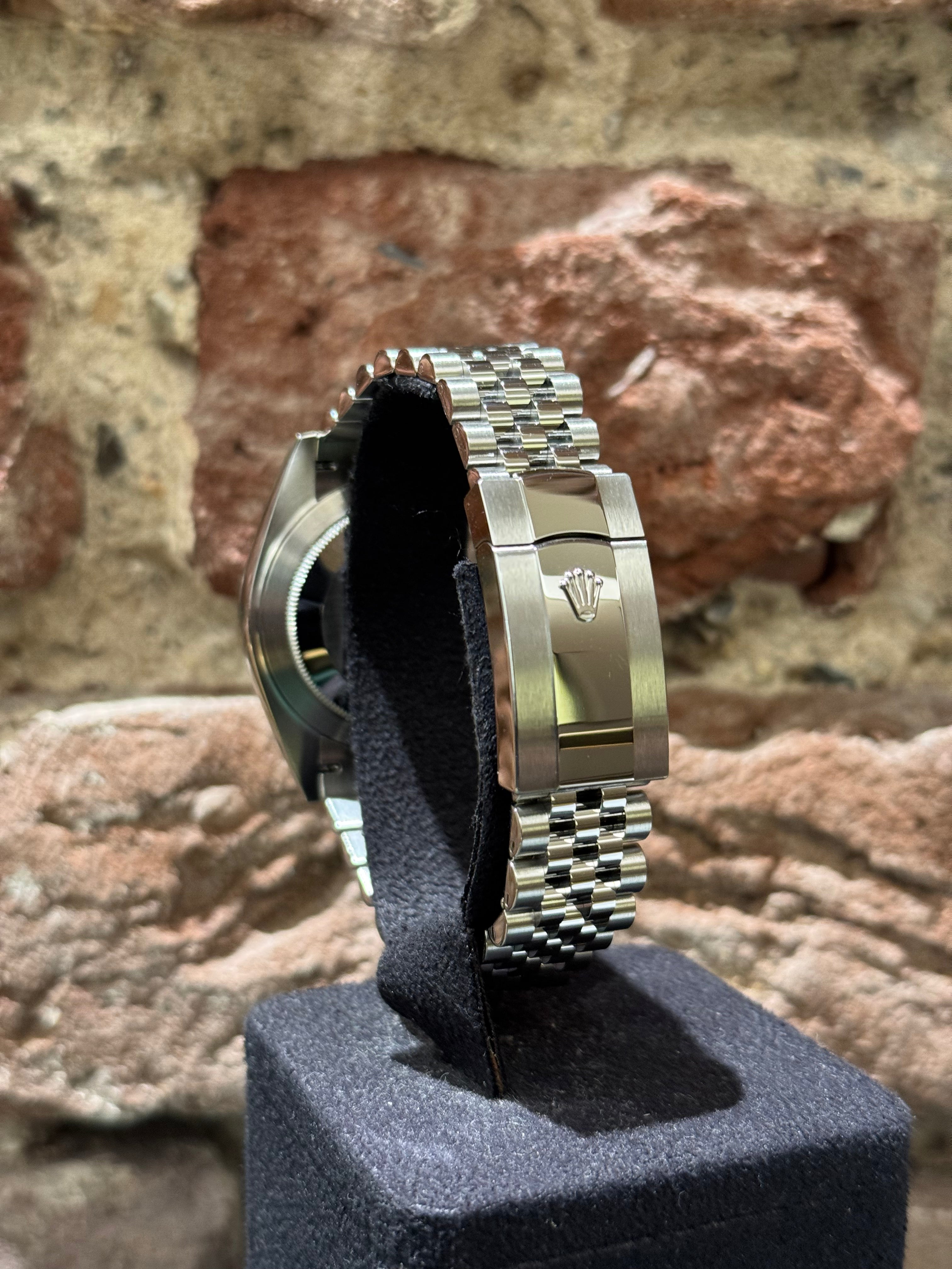 Jubilee Rolex Datejust Silber Schwarz Rolex Datejust 41 Schwarzes