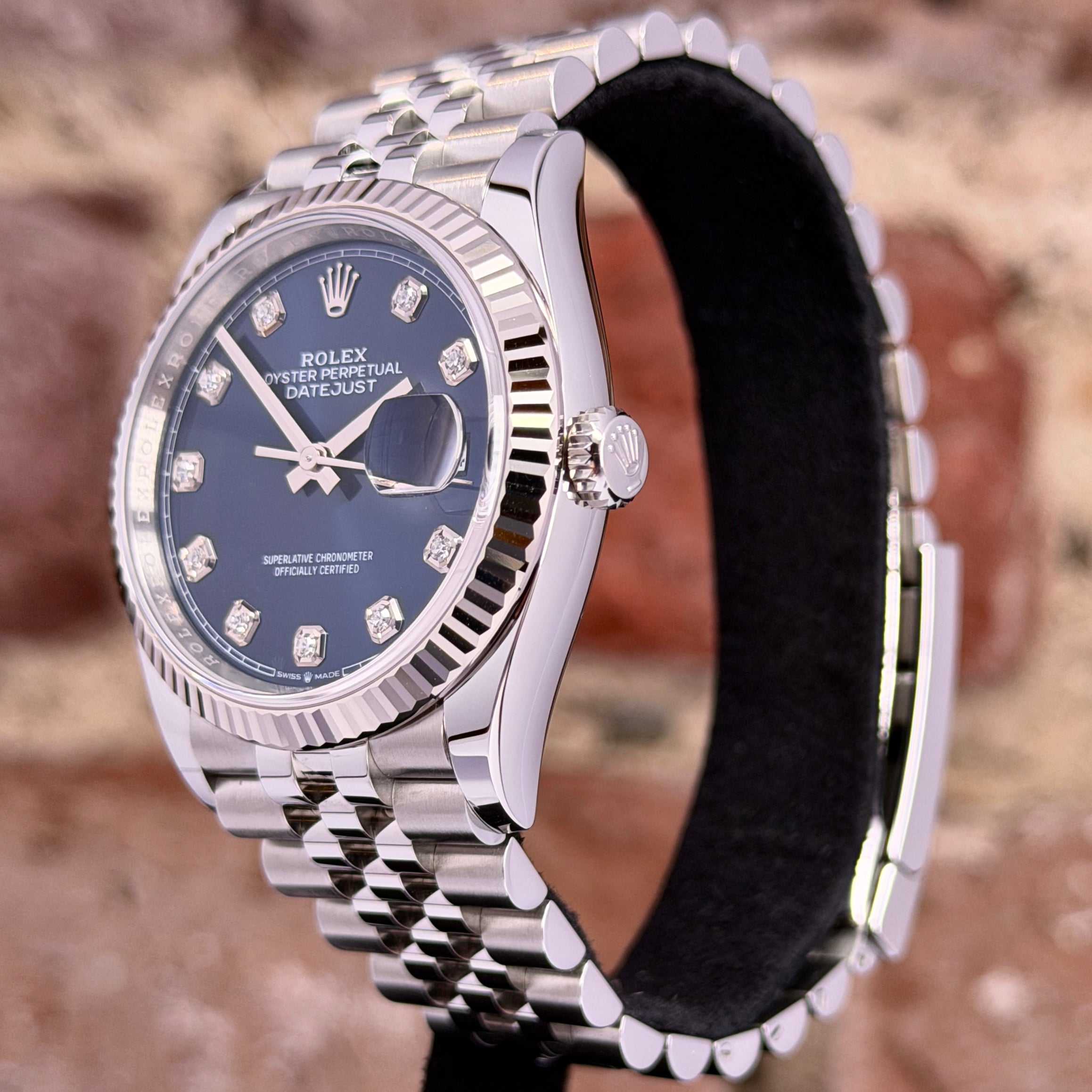 Rolex Datejust 36 – Blaues Zifferblatt mit Diamanten, Modell 2026 Ref. 126234