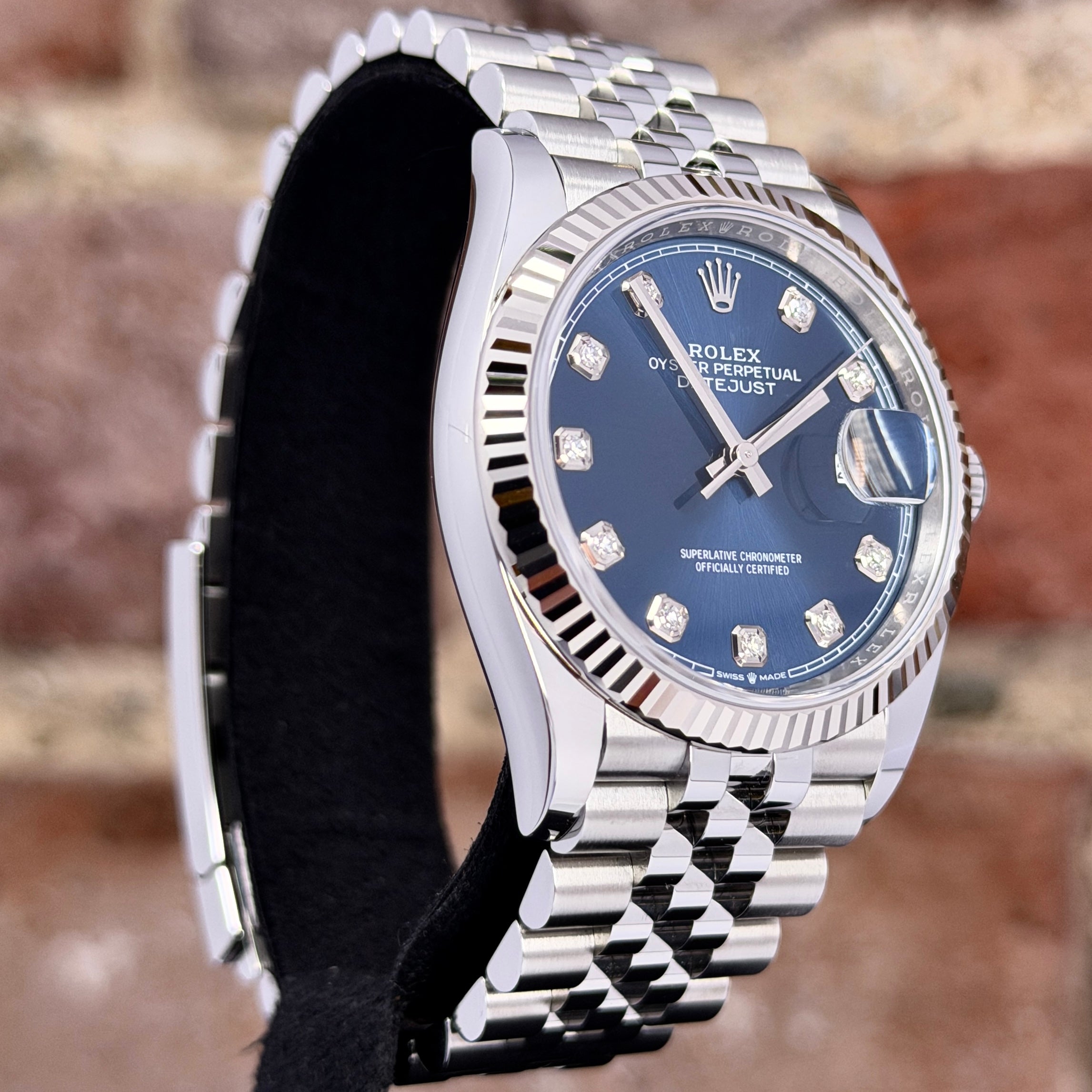 Rolex Datejust 36 – Blaues Zifferblatt mit Diamanten, Modell 2026 Ref. 126234