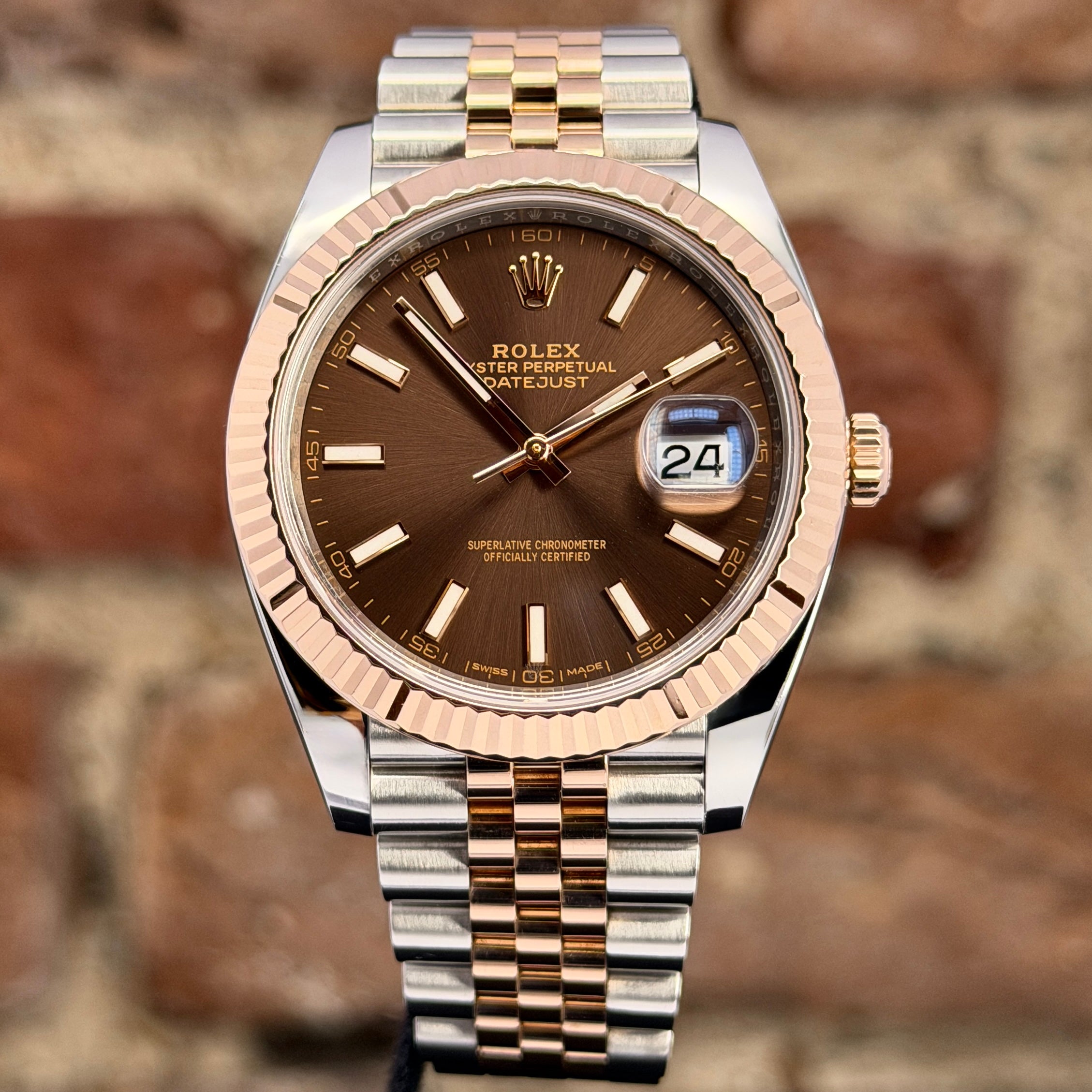 Rolex Datejust 41 – Braunes Zifferblatt `Choco`, Modell 2016 Ref. 126331