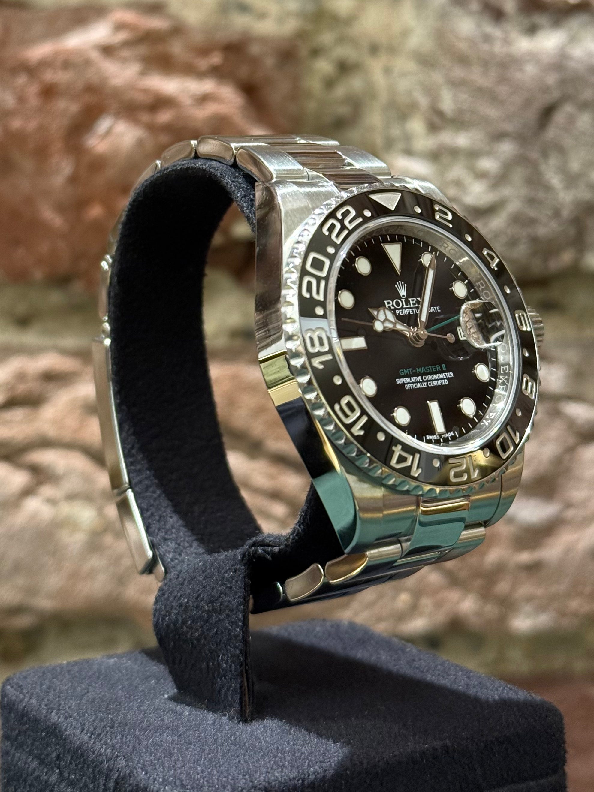 Rolex Gmt Master II - Schwarzes Zifferblatt, Modell 2015, Ref.116710LN