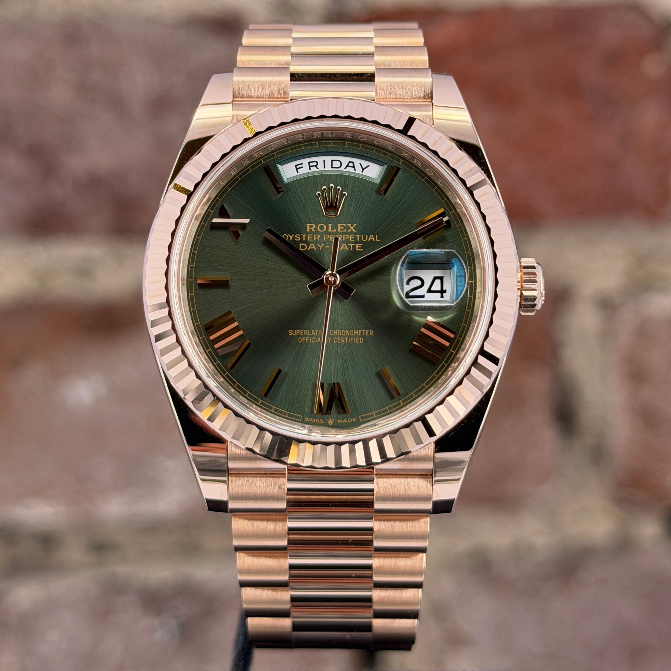 Rolex Day Date 40 – Grünes Zifferblatt , Modell 2024, Ref. 228235