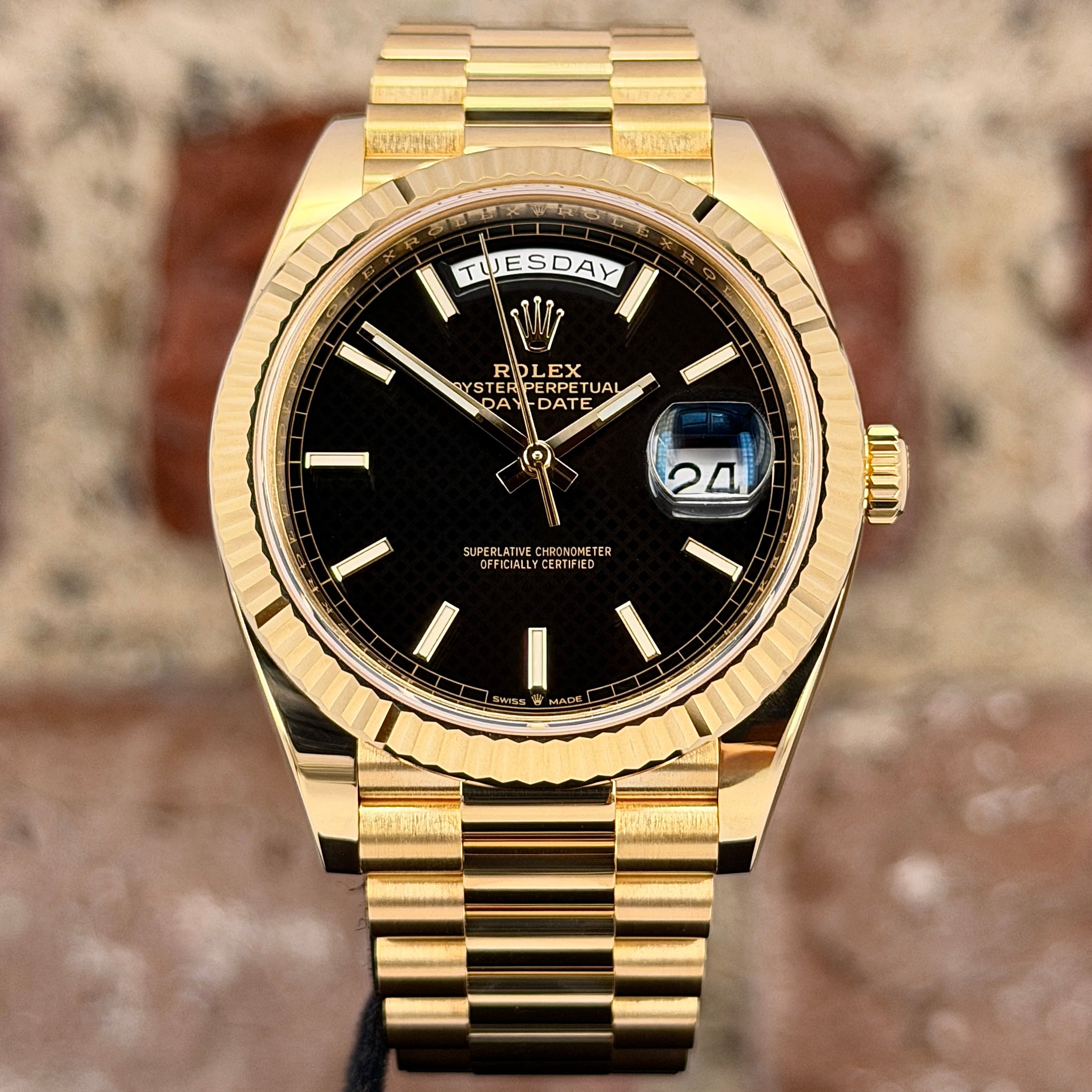 Rolex Day-Date 40 – Schwarzes Zifferblatt, Modell 2021, Ref. 228238