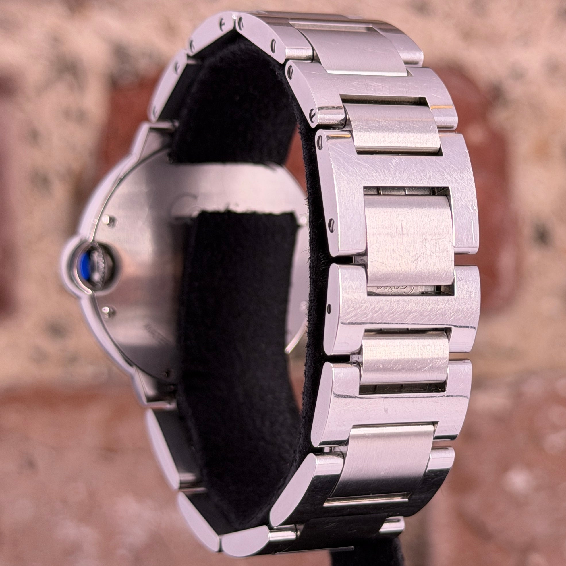 Cartier Ballon Bleu 36 - Silbernes Zifferblatt, Ref.3284