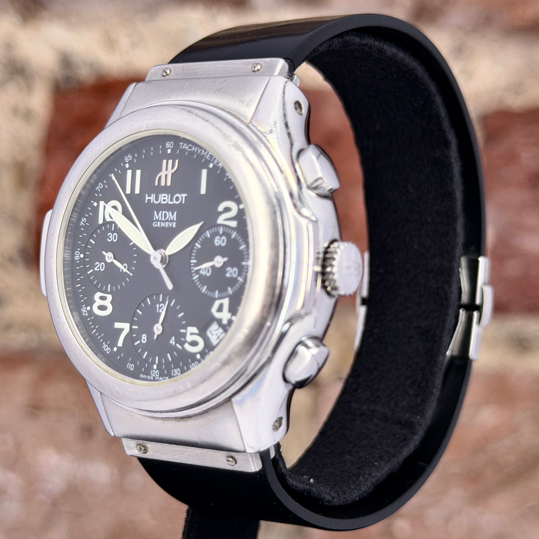 Hublot MDM Depose Elegant 36 - Schwarzes Zifferblatt, Modell 2001, Ref.1810.1