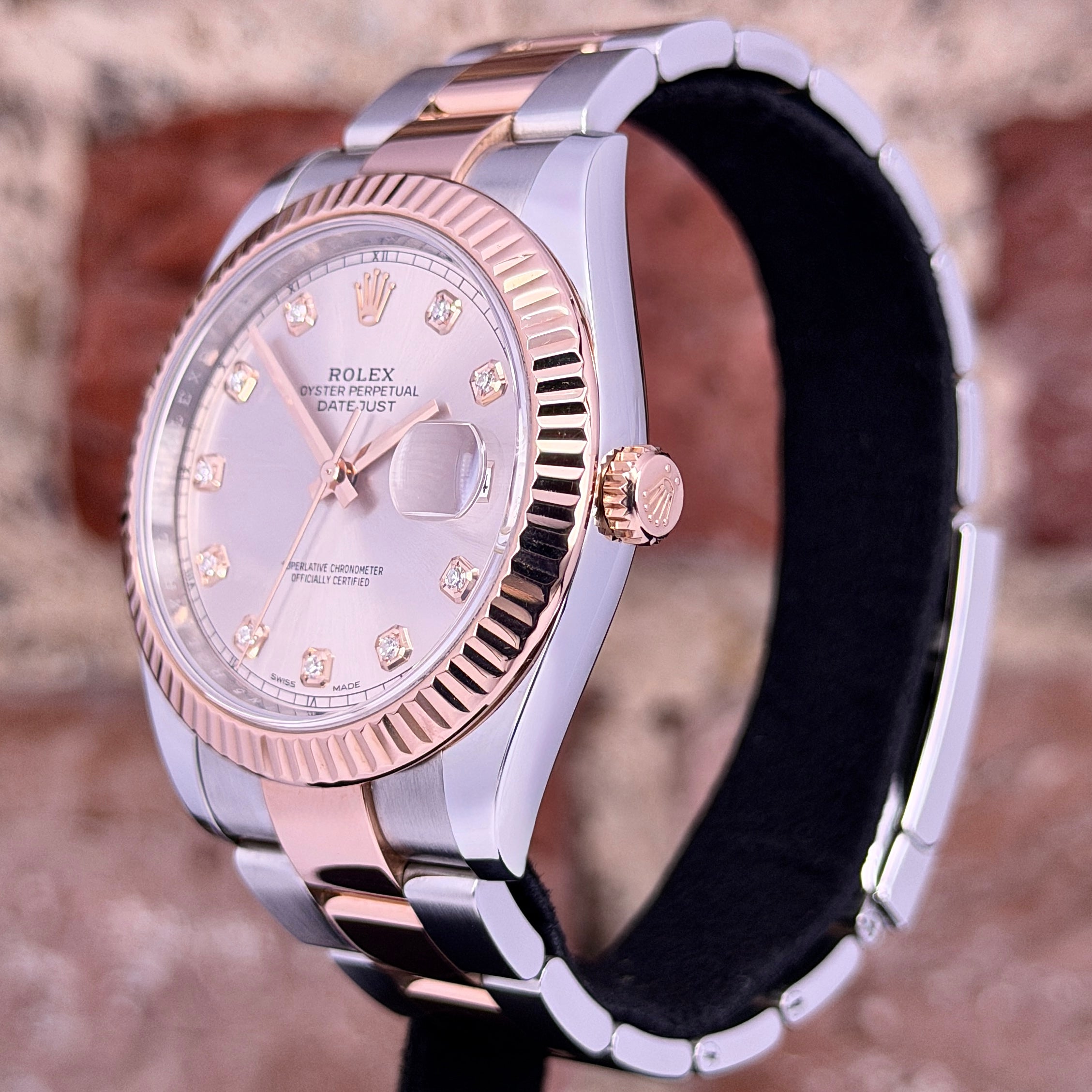 Rolex Datejust 41 - Sundust Zifferblatt mit Diamanten - Modell 2020, Ref. 126331
