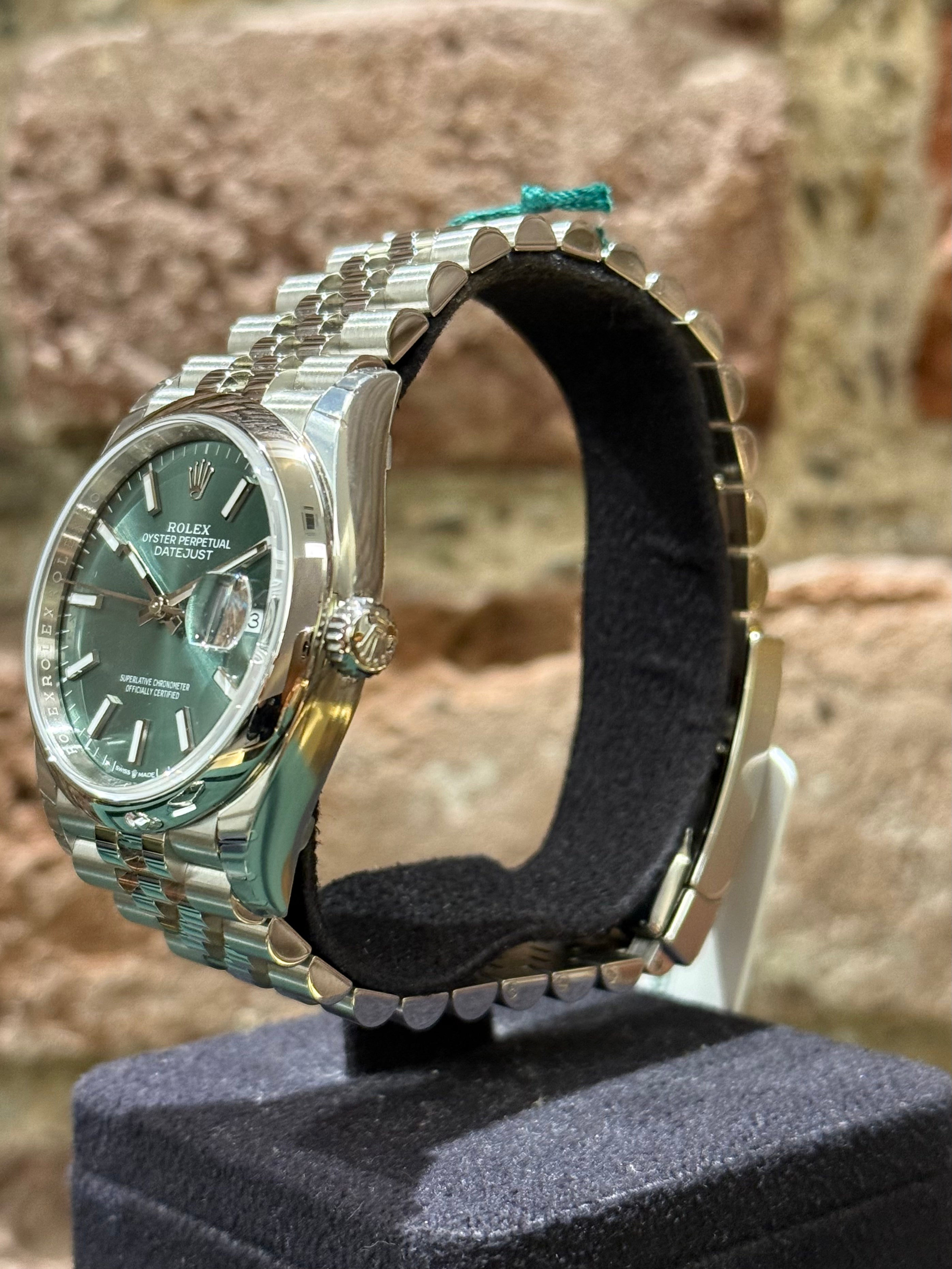 Rolex Datejust 36 - Grünes Zifferblatt, Modell 2025, Ref.126200