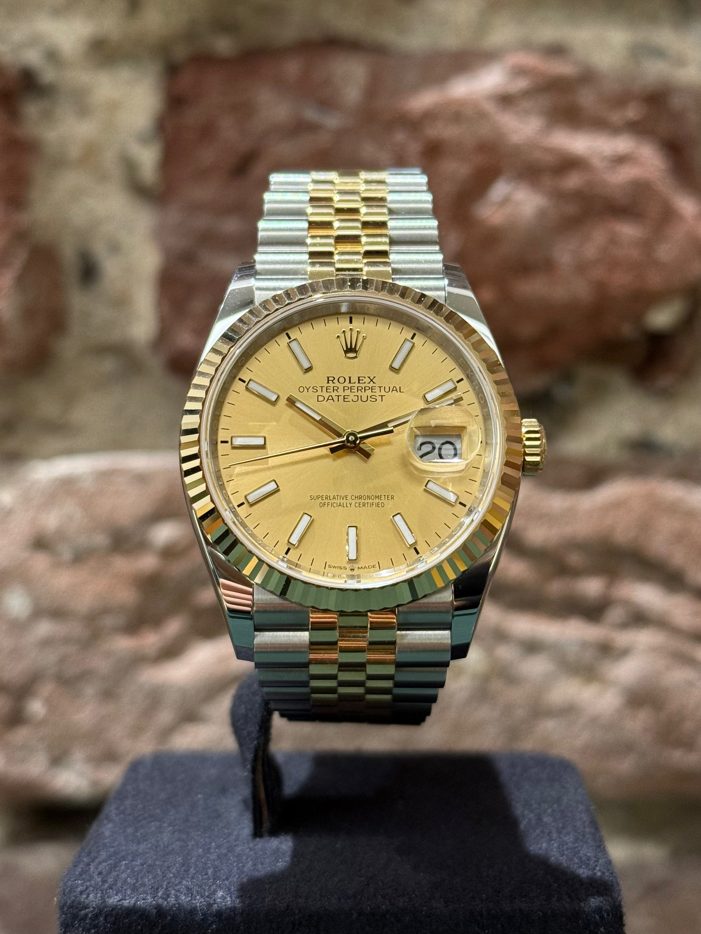 Rolex Datejust 36 - Champagner Zifferblatt, Modell 2025, Ref.126233